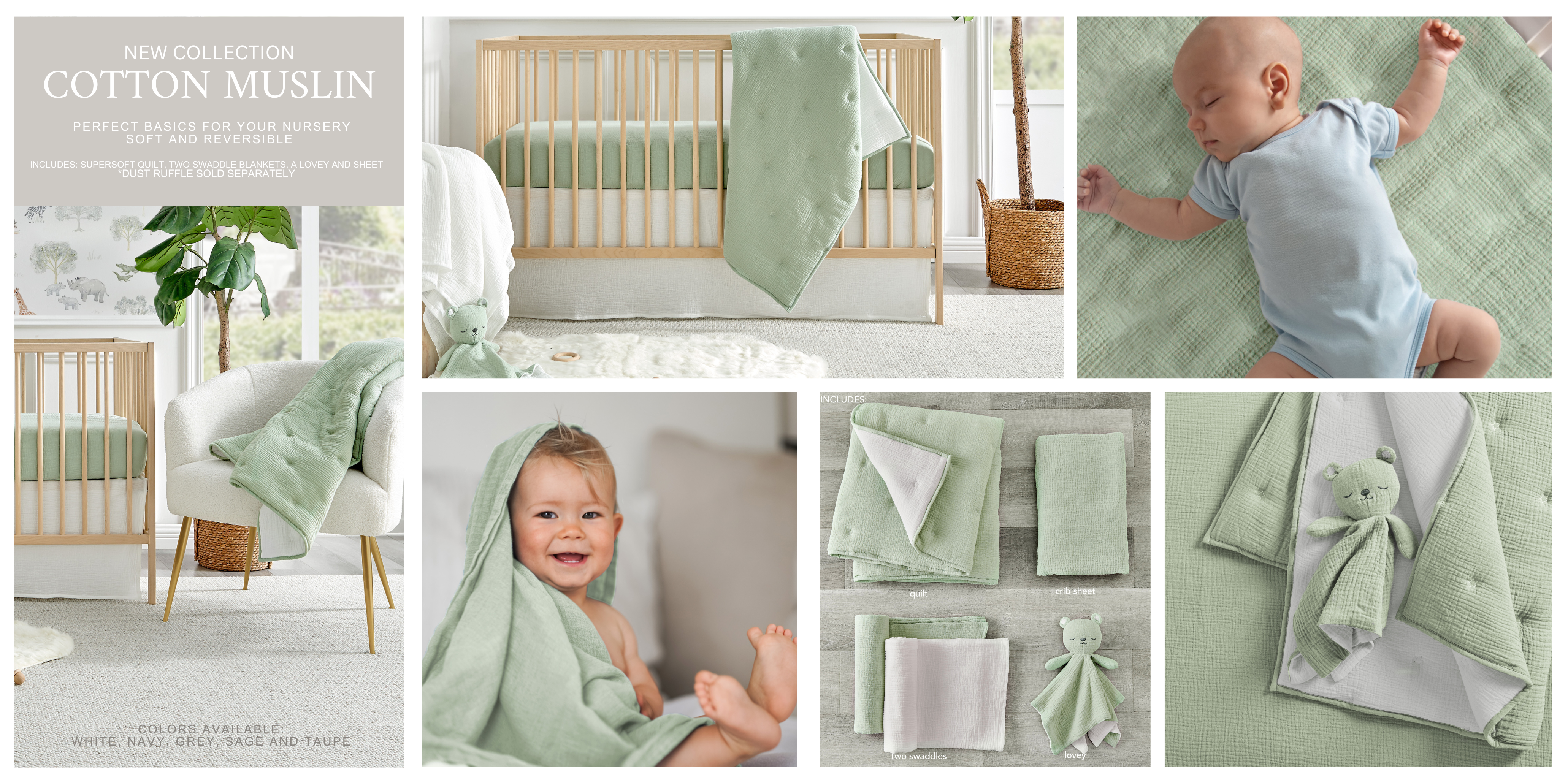 New Collection - Cotton Muslin by Levtex Baby