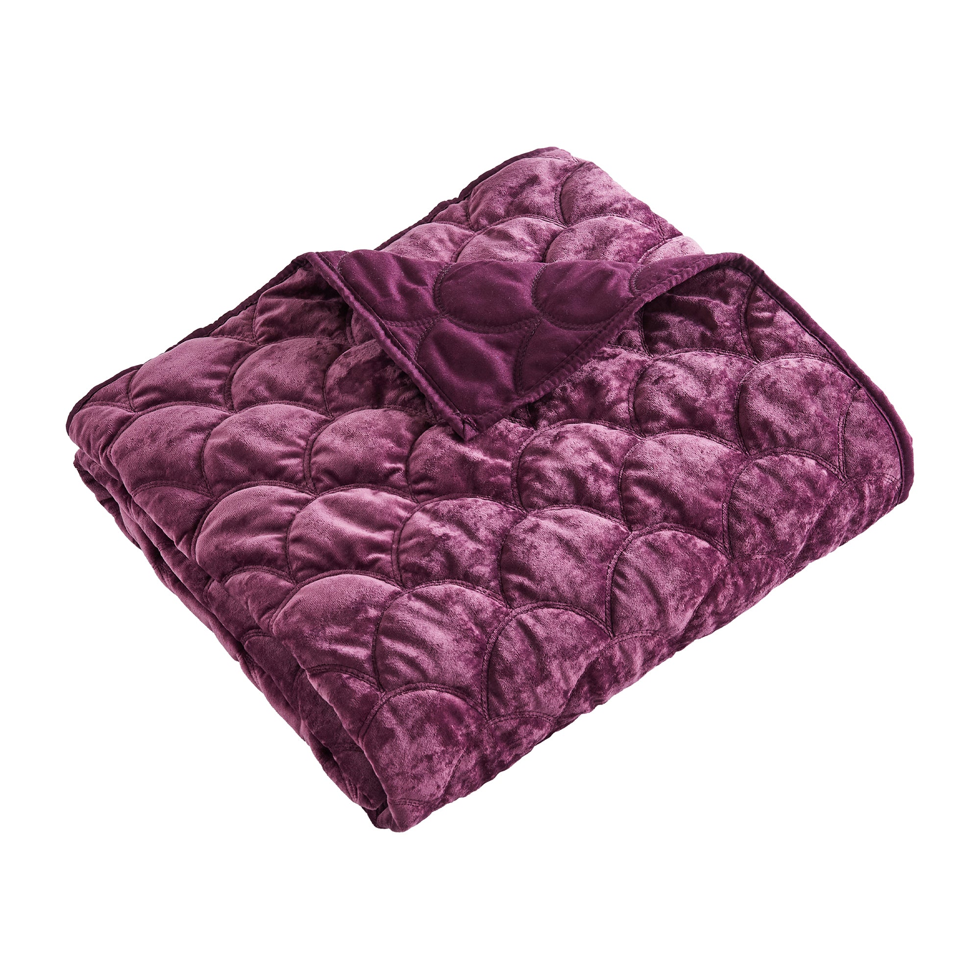 Levtex Home BH Ellora Plum Quilted Throw Throws