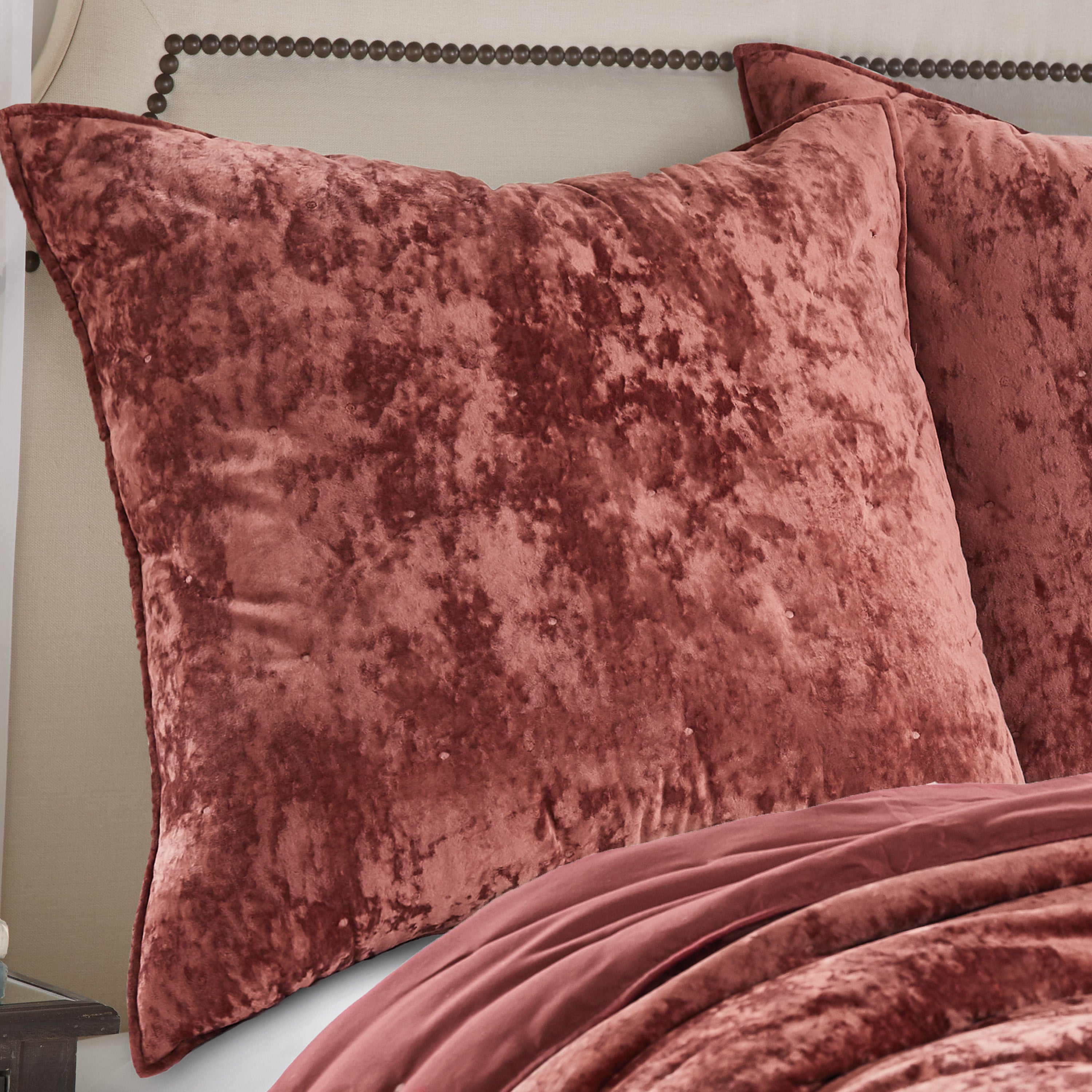 Levtex Home Abruzzi Velvet Spice Euro Sham Euro Shams