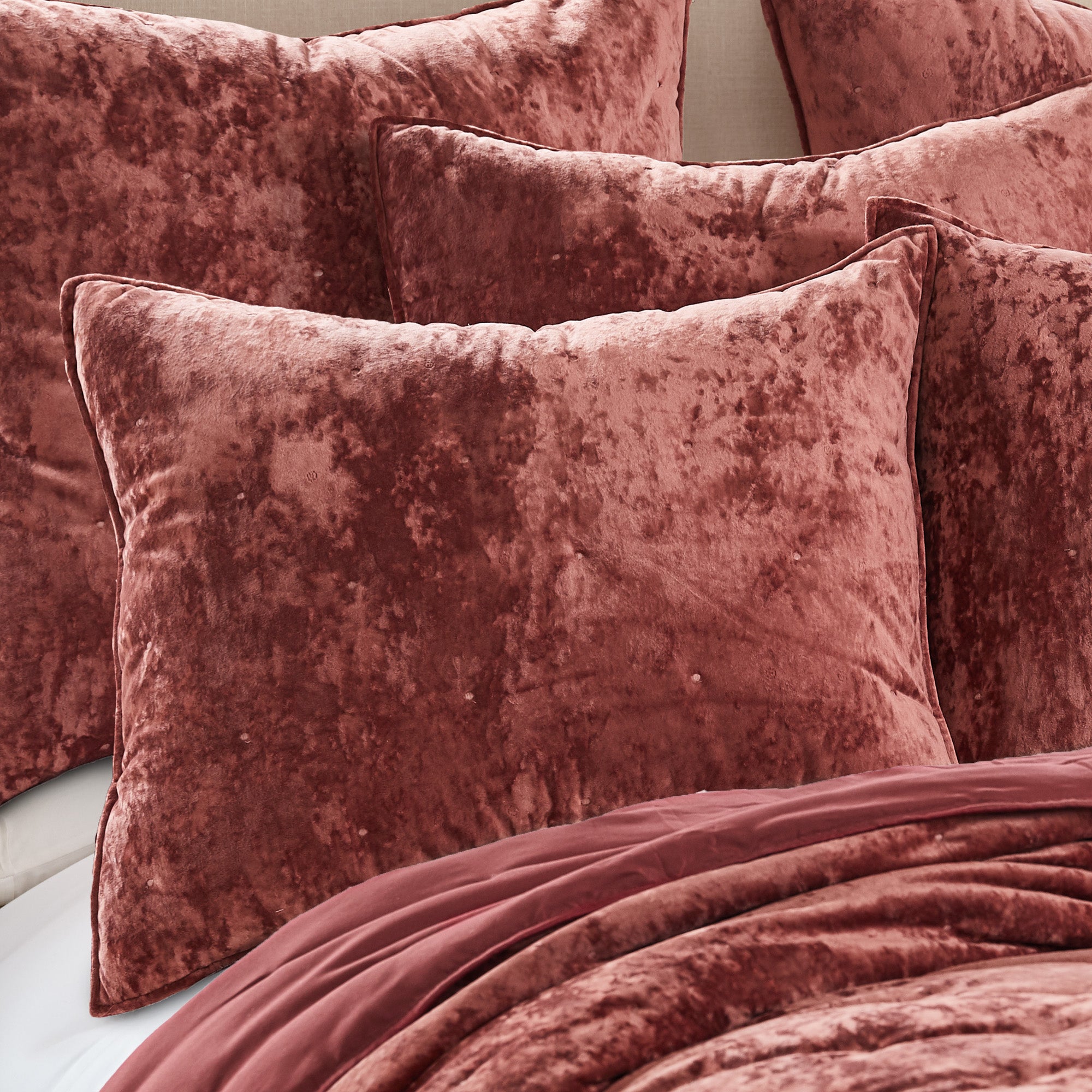 Levtex Home Abruzzi Velvet Spice Standard Sham Shams