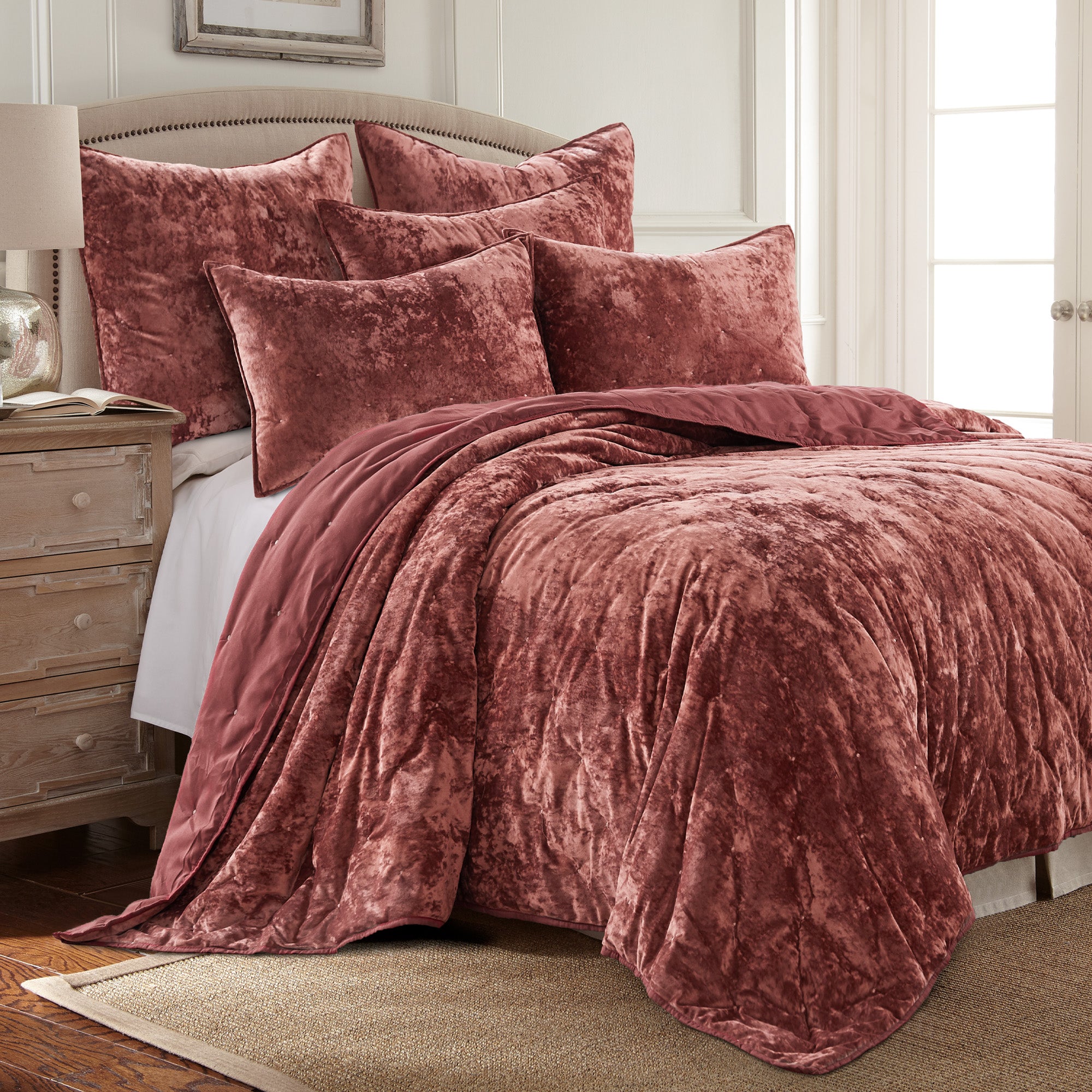Levtex Home Abruzzi Velvet Spice Standard Sham Shams