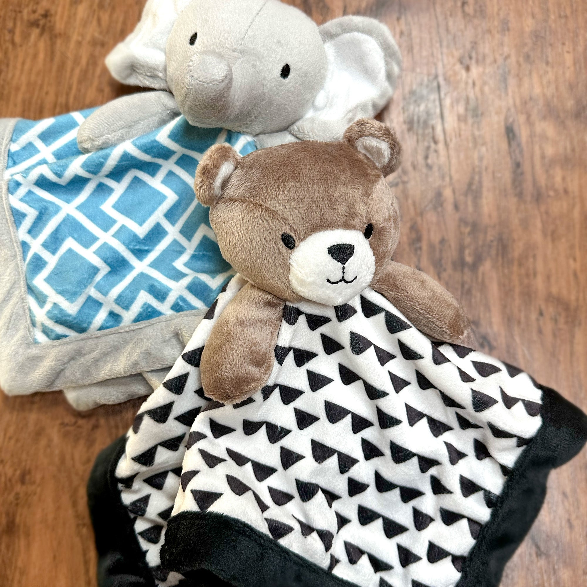 Levtex Home Elephant Plush Security Blanket - Grey Security Blankets