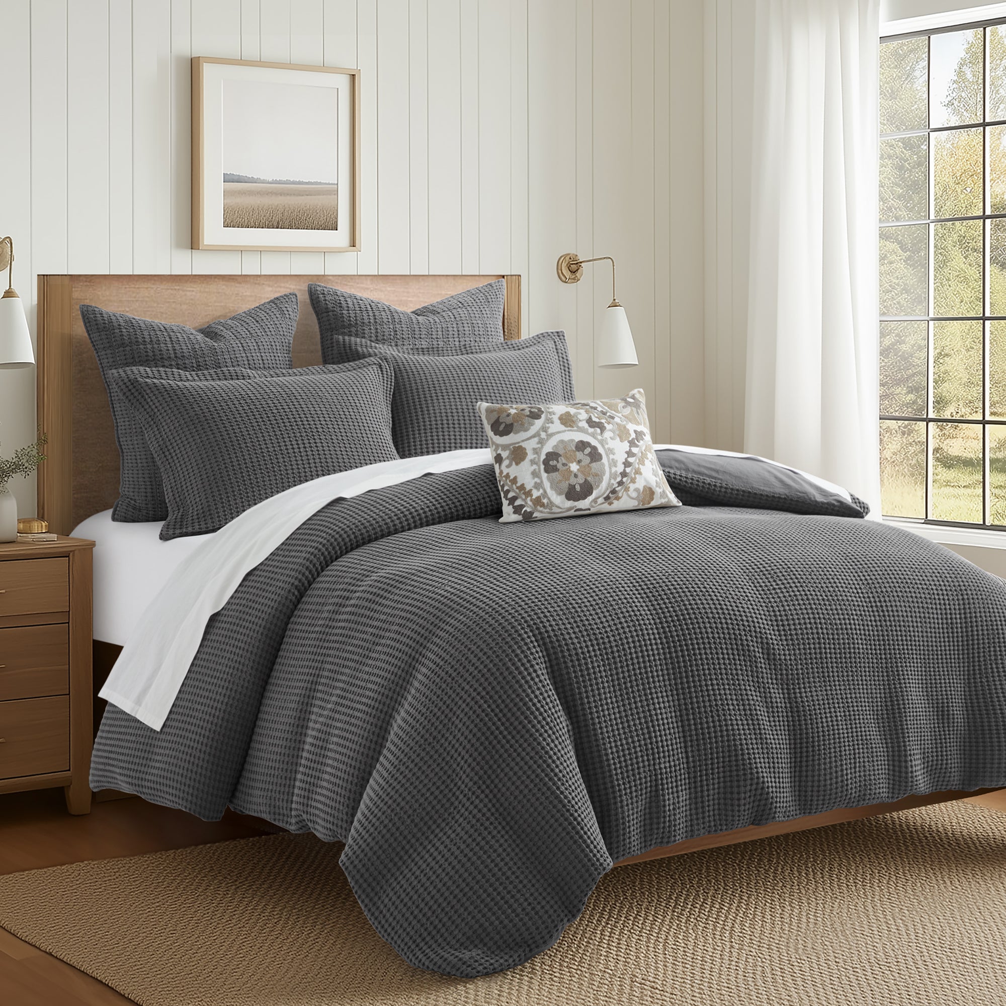 Levtex Home Mills Waffle Duvet Cover Set Duvets