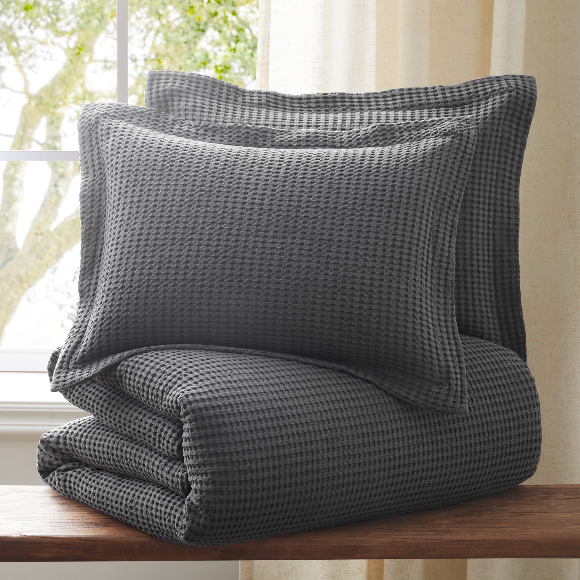 Levtex Home Mills Waffle Duvet Cover Set Duvets