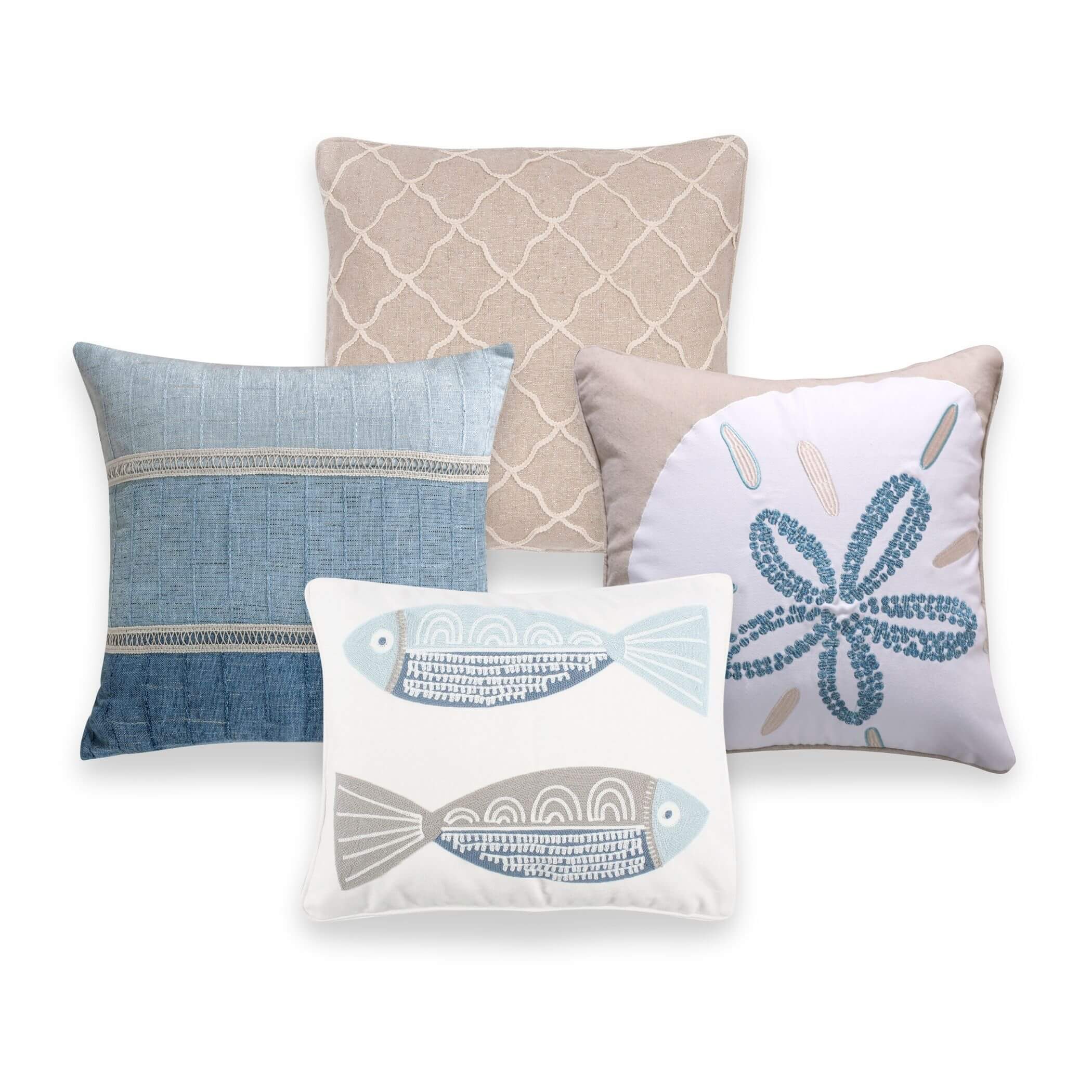Levtex Home Coastal Spa Bundle Decorative Pillows