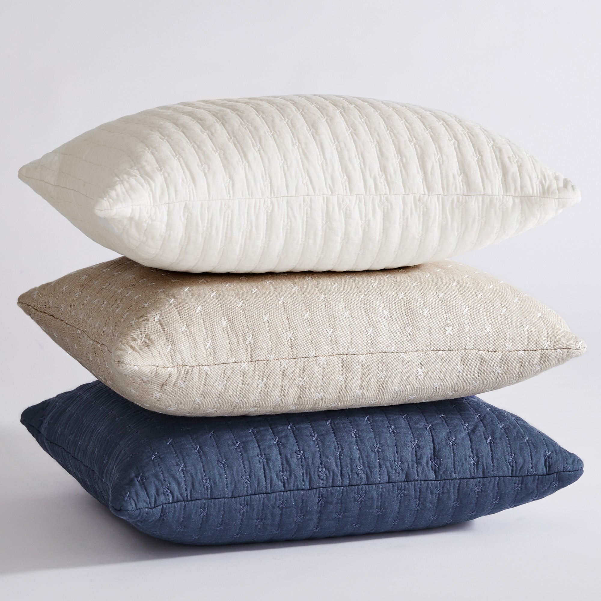 Levtex Home Cross Stitch Square Pillow Decorative Pillows