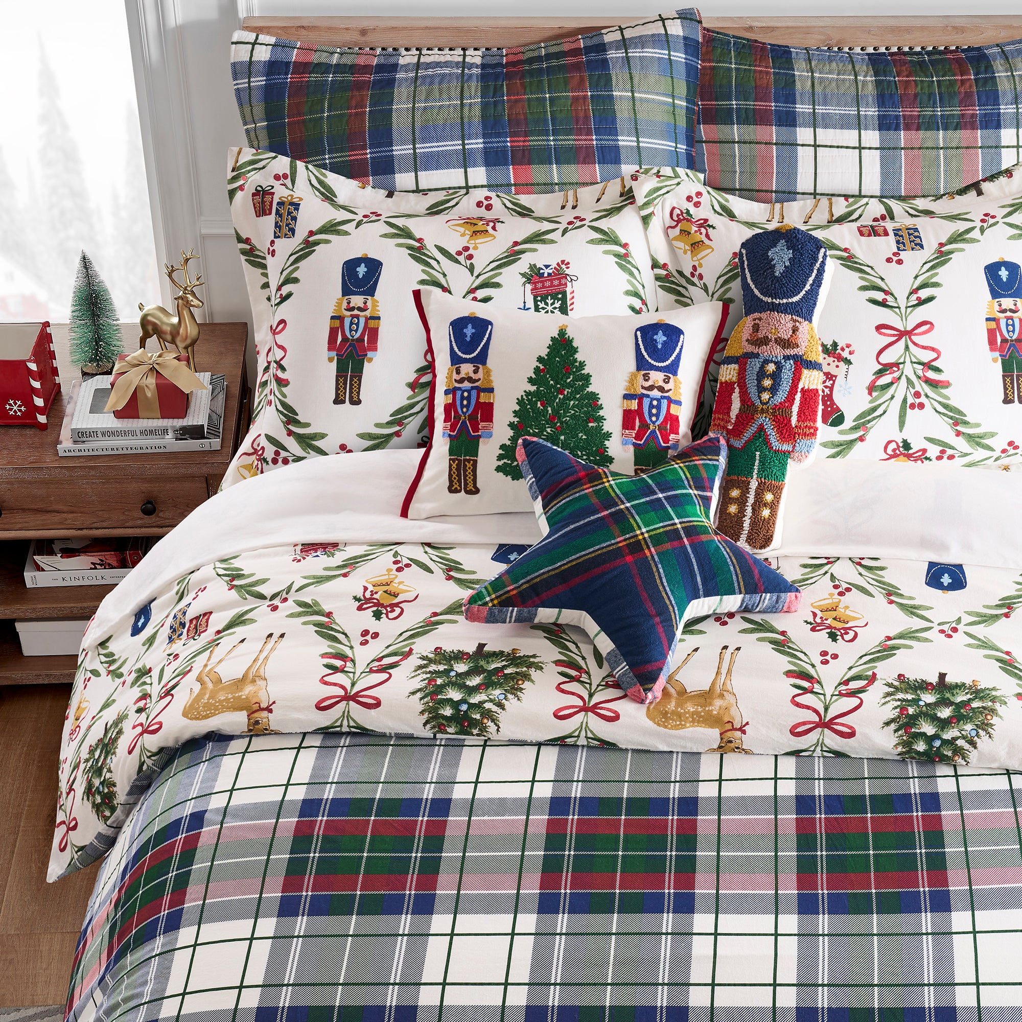 Festive Nutcrackers Duvet Cover Set