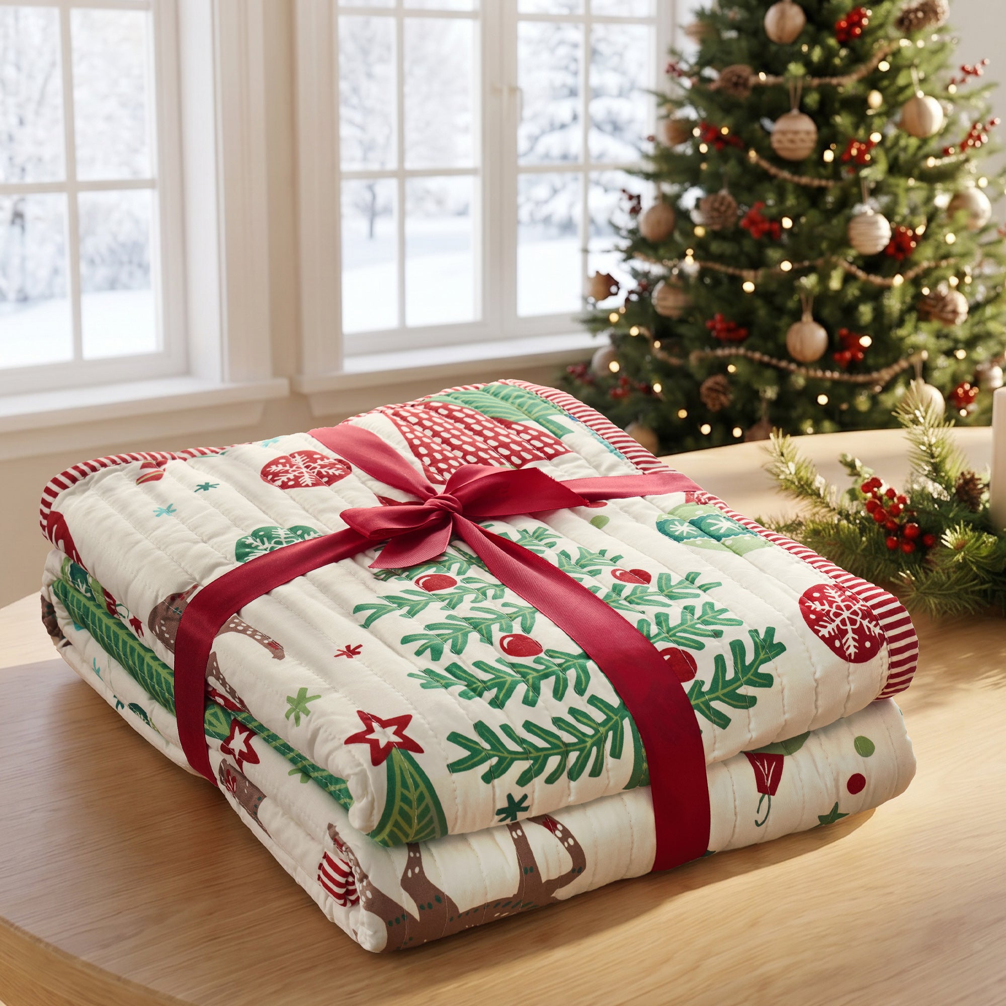 Tree Festival Quilt Set