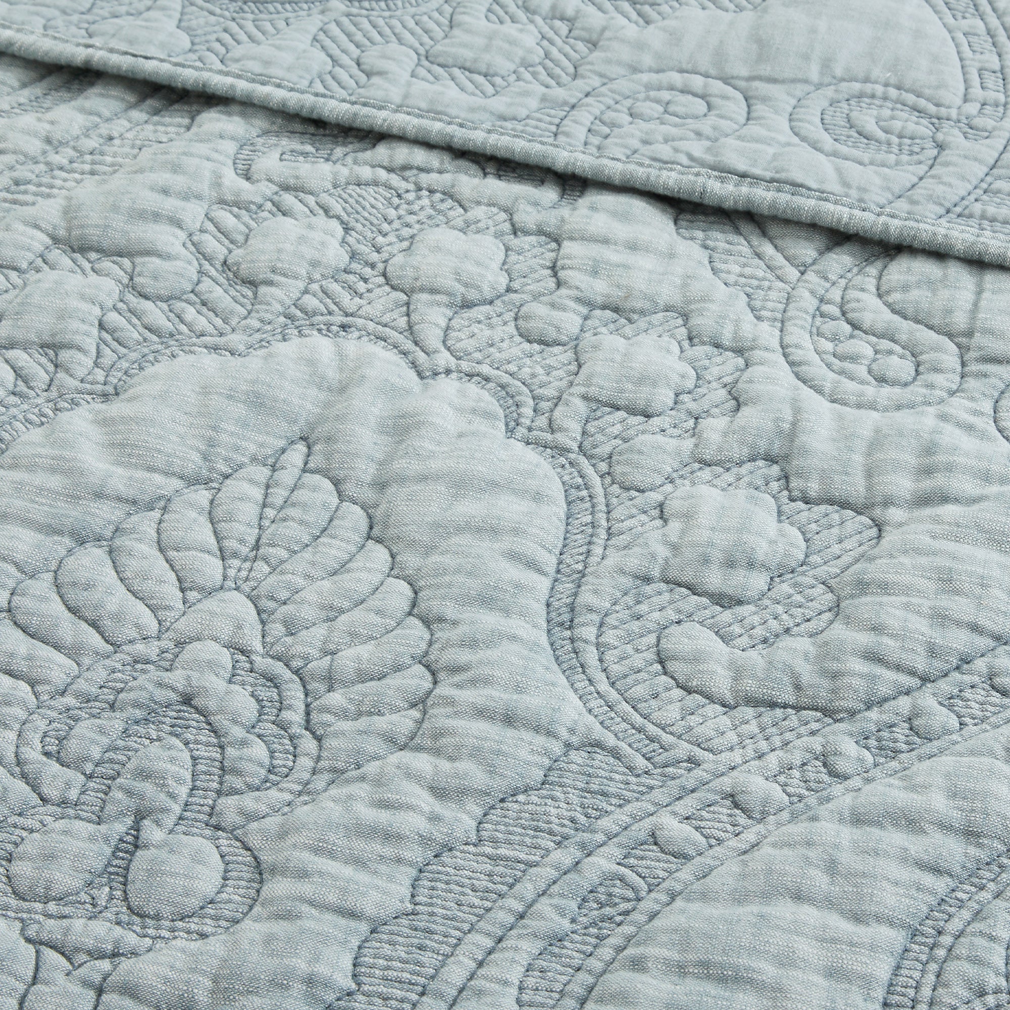 Helena Sage Quilted Throw