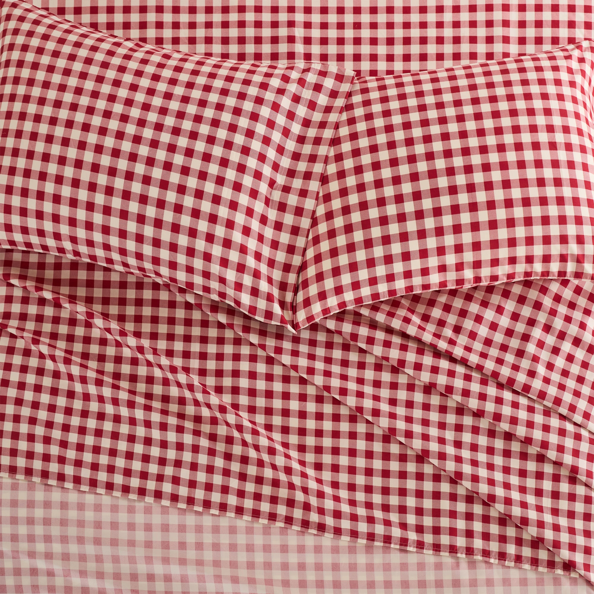 Home For Christmas Sheet Set - Red Gingham