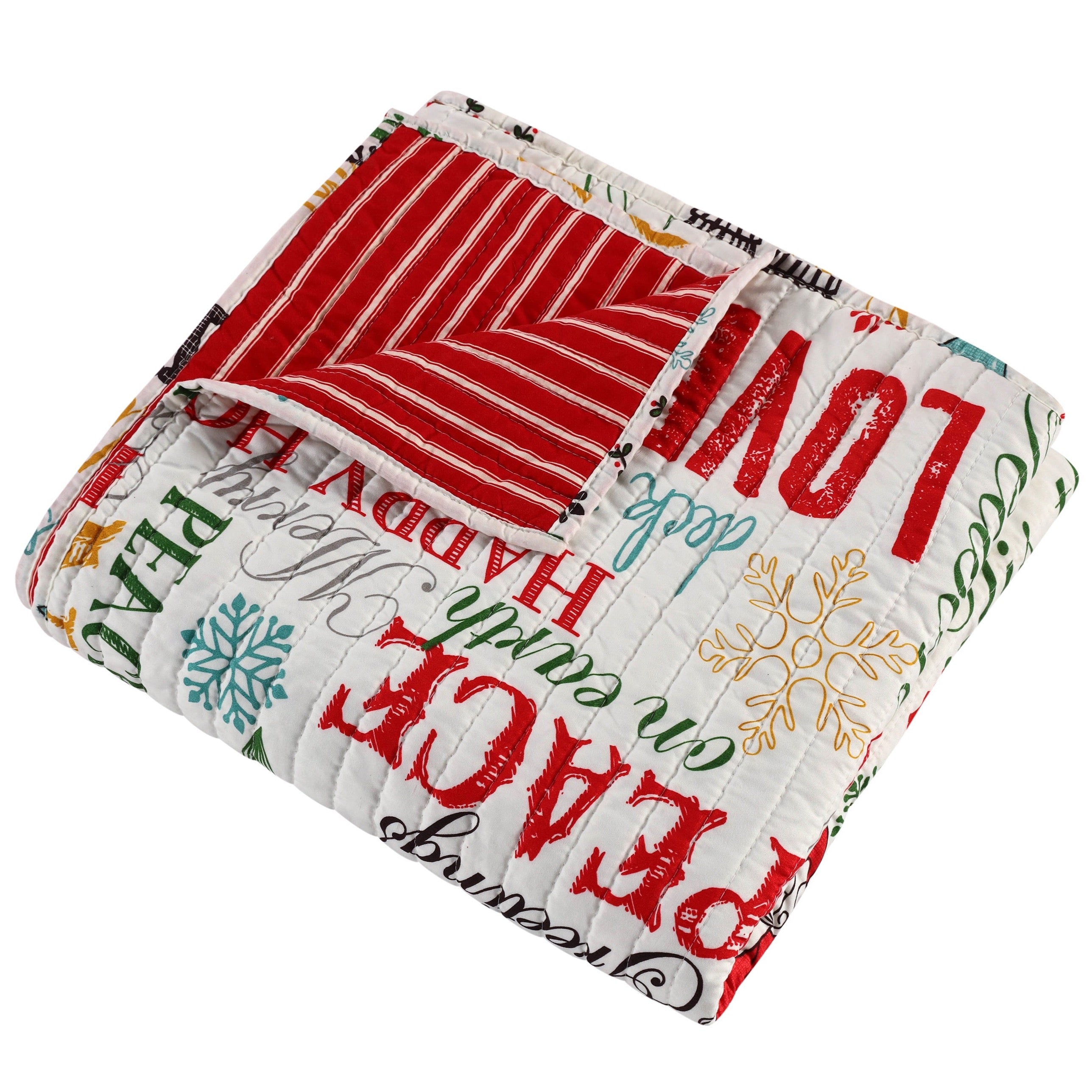 Levtex Home Santa Claus Quilted Throw Throws