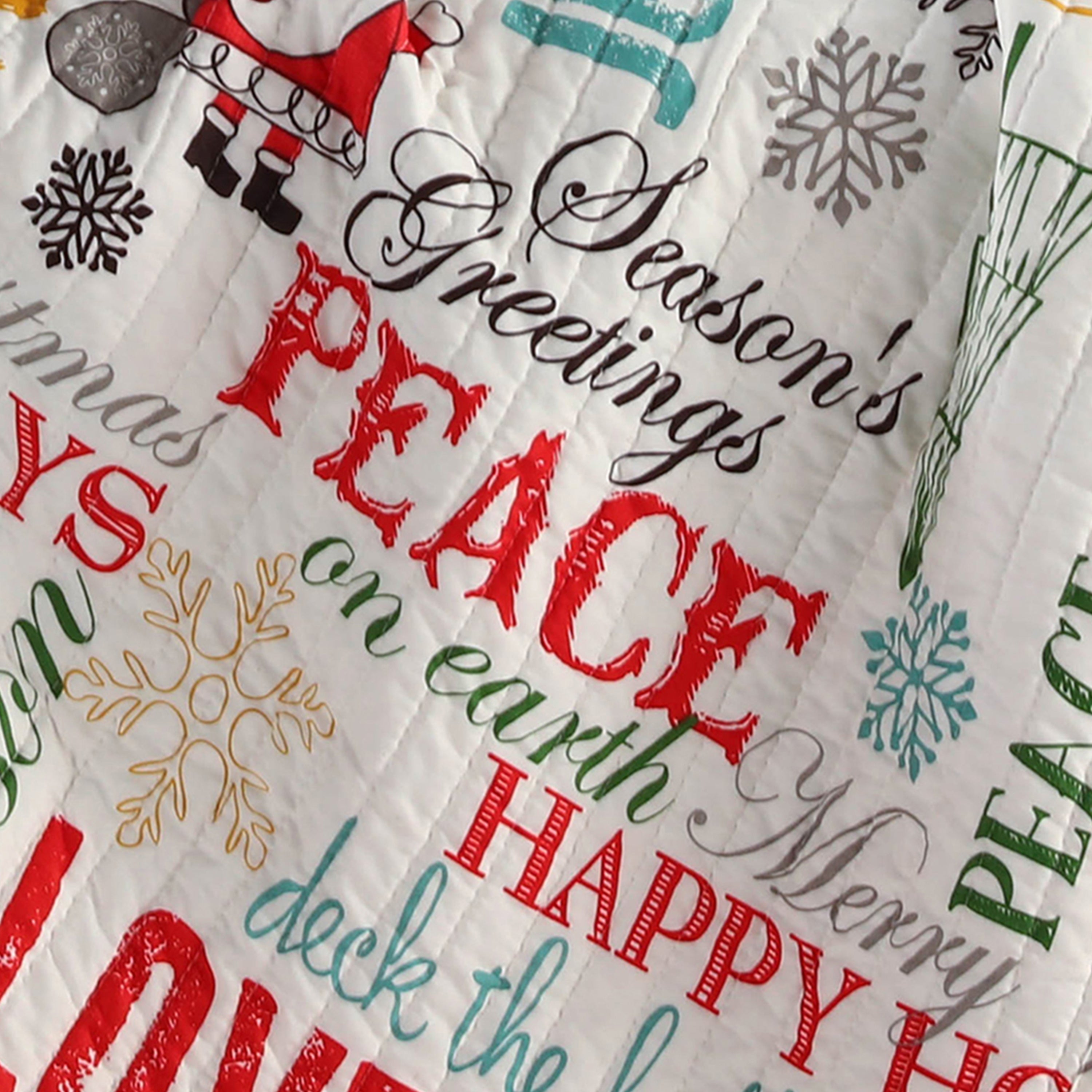 Levtex Home Santa Claus Quilted Throw Throws