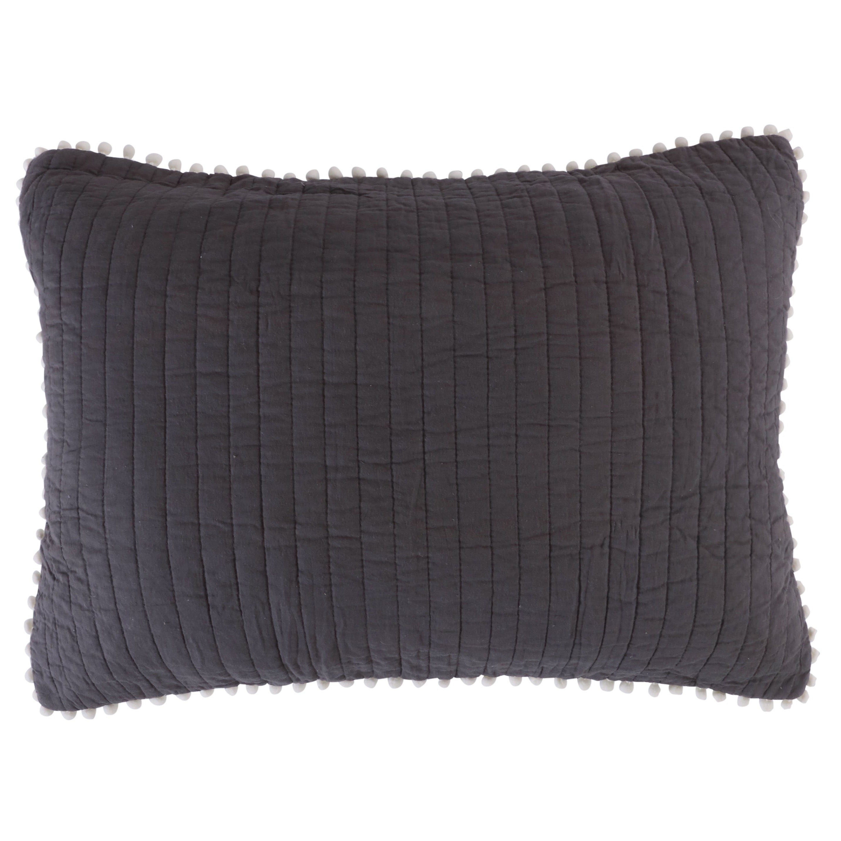 Levtex Home Pom Pom Slate Standard Sham Shams