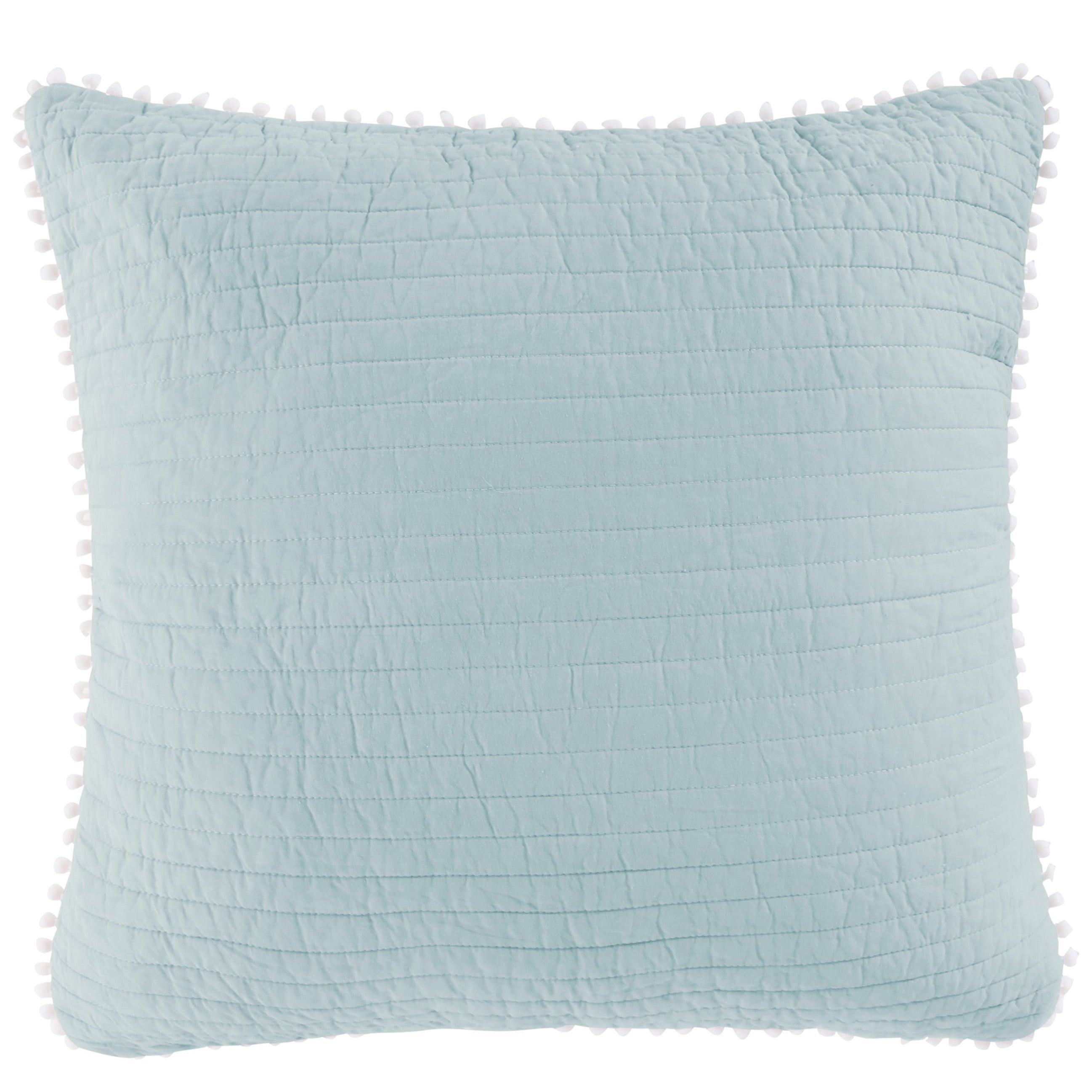 Levtex Home Pom Pom Blue Haze Euro Sham Euro Shams