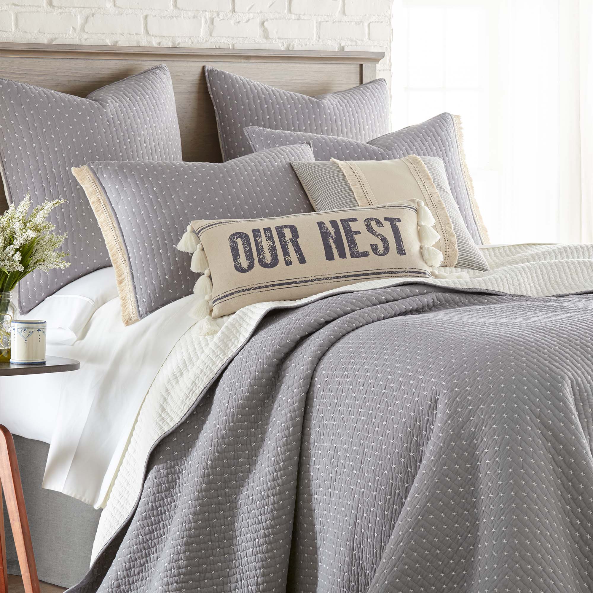 Levtex Home Cross Stitch Quilt Set Quilts
