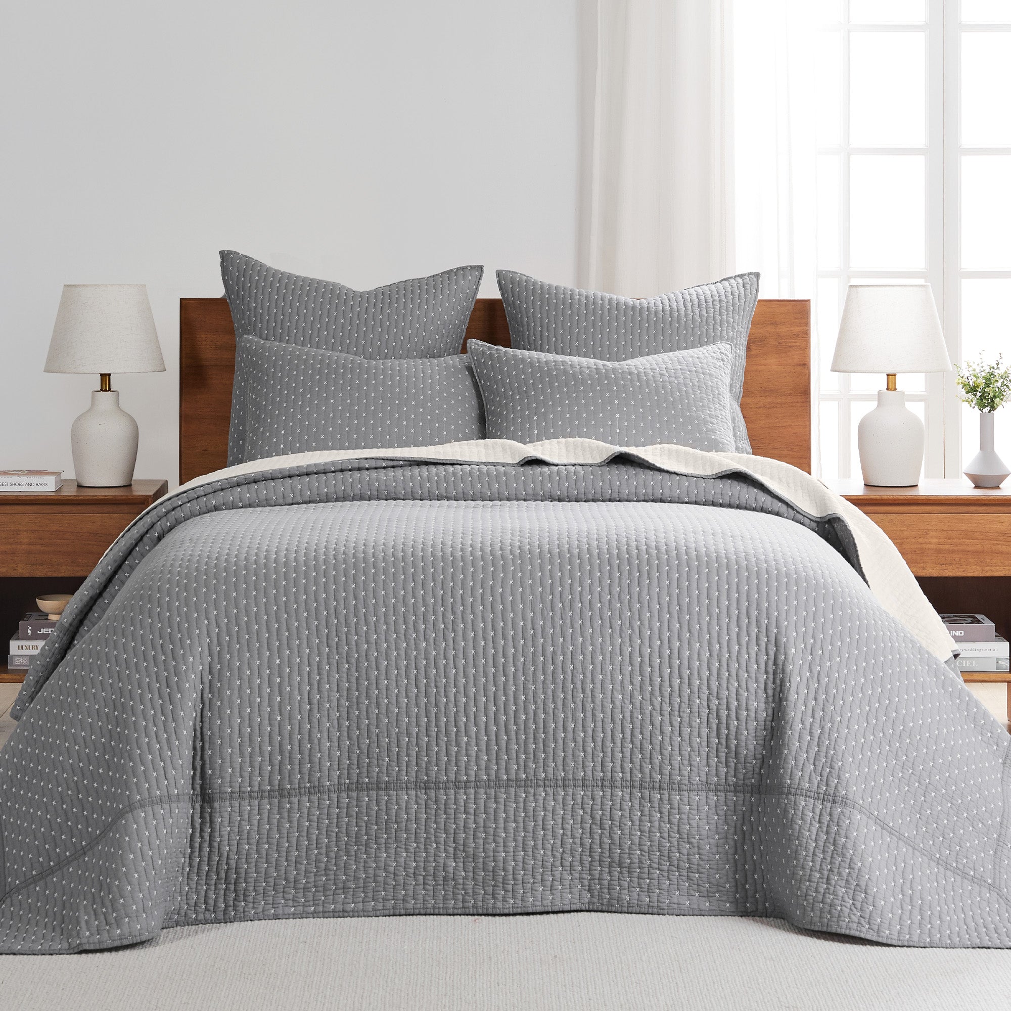 Levtex Home Cross Stitch Bedspread Set Bedspreads
