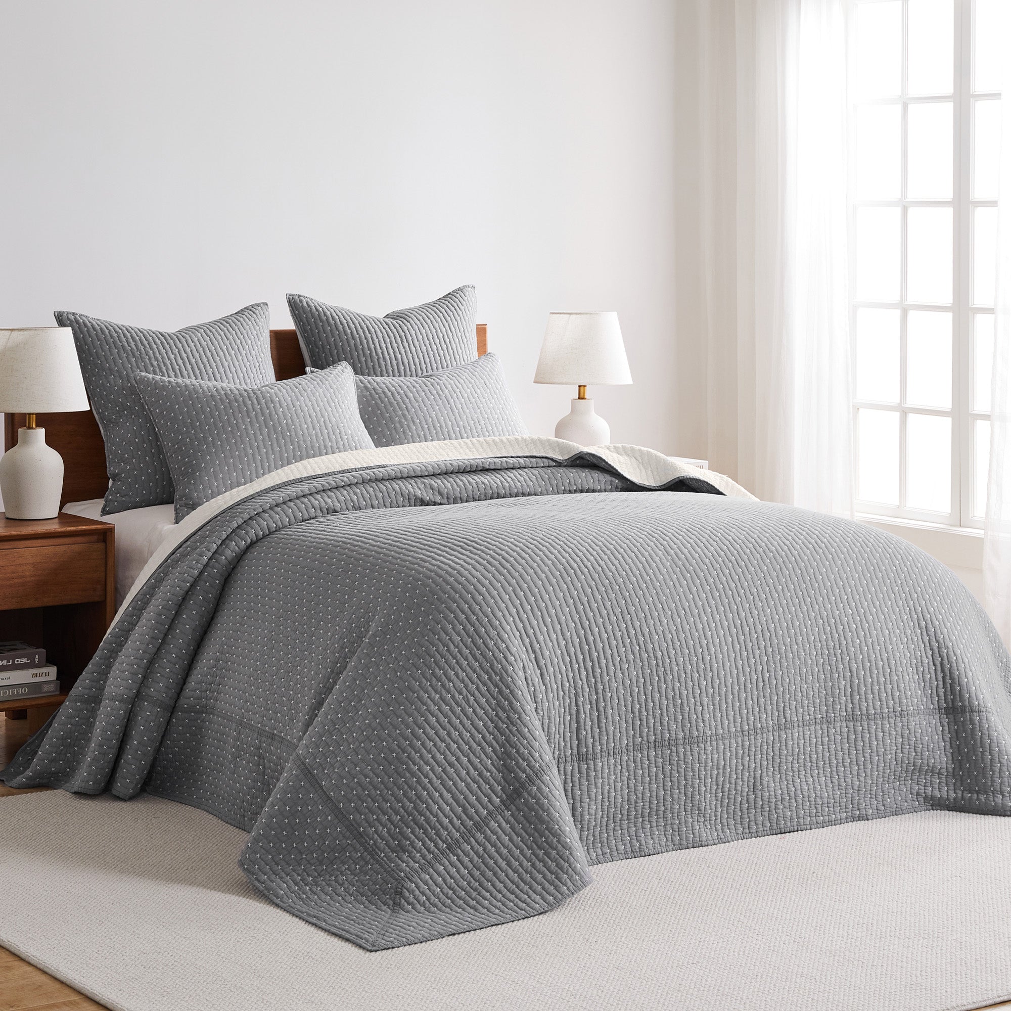 Levtex Home Cross Stitch Bedspread Set Bedspreads