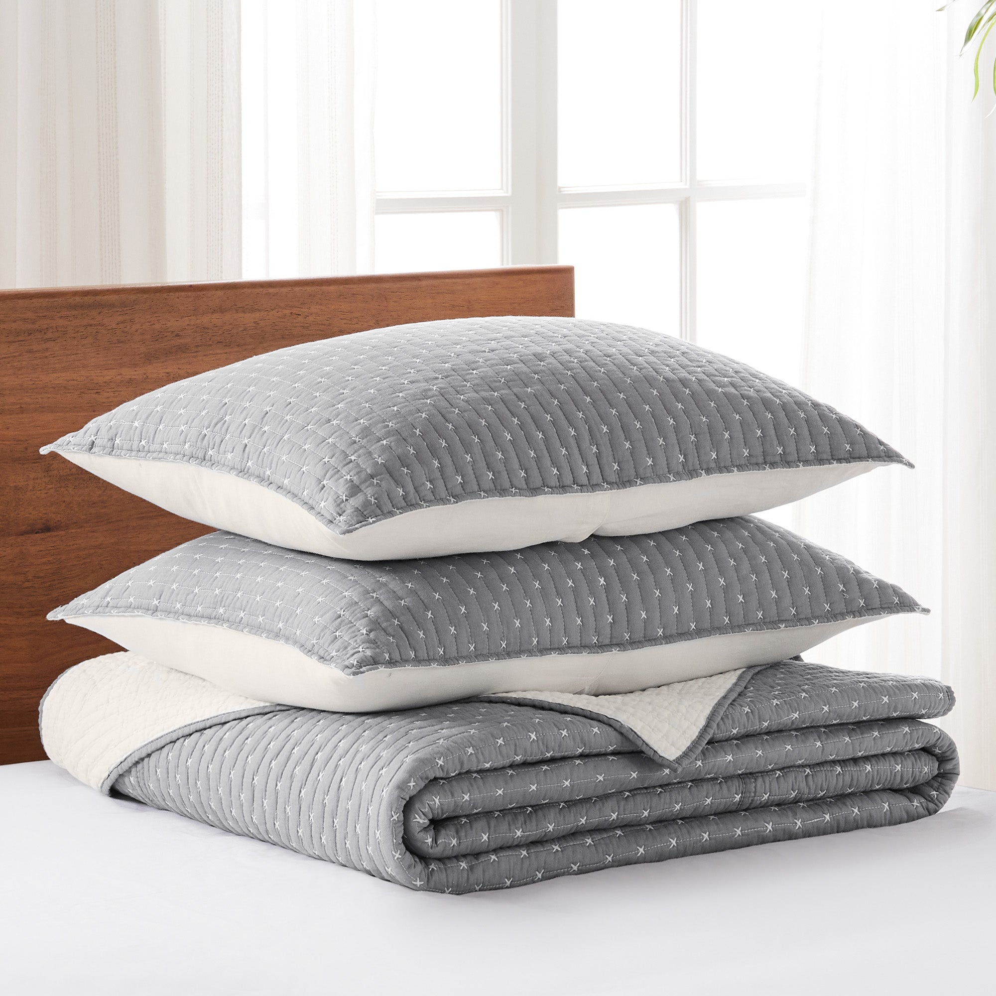 Levtex Home Cross Stitch Bedspread Set Bedspreads