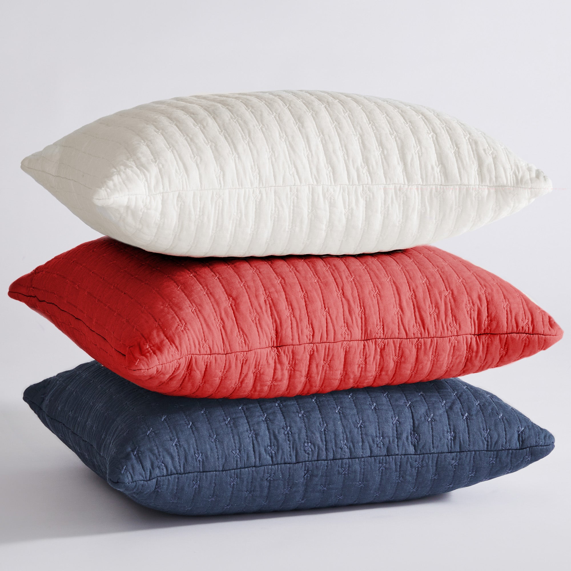Levtex Home Cross Stitch Square Pillow Decorative Pillows