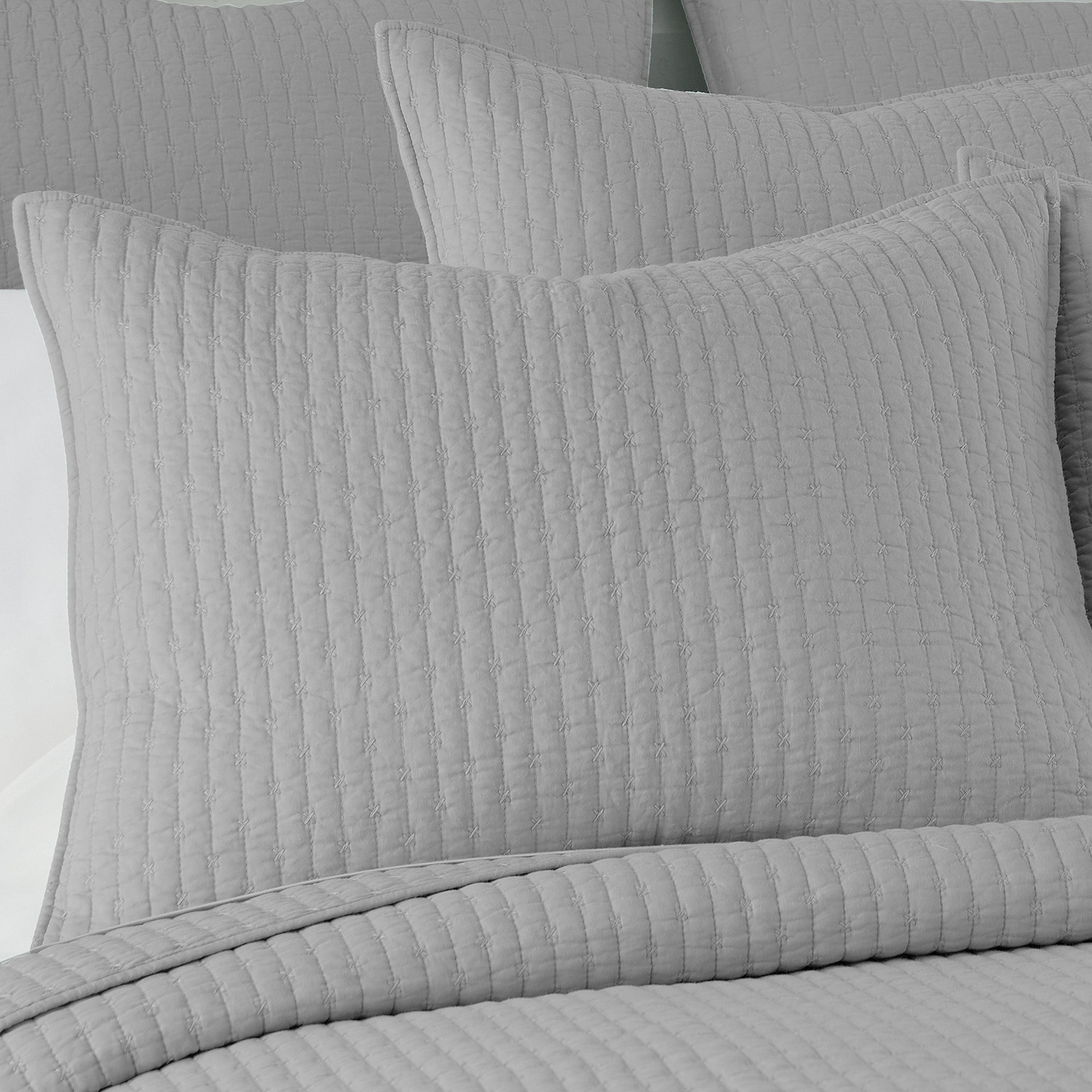 Levtex Home Cross Stitch Standard Sham Shams