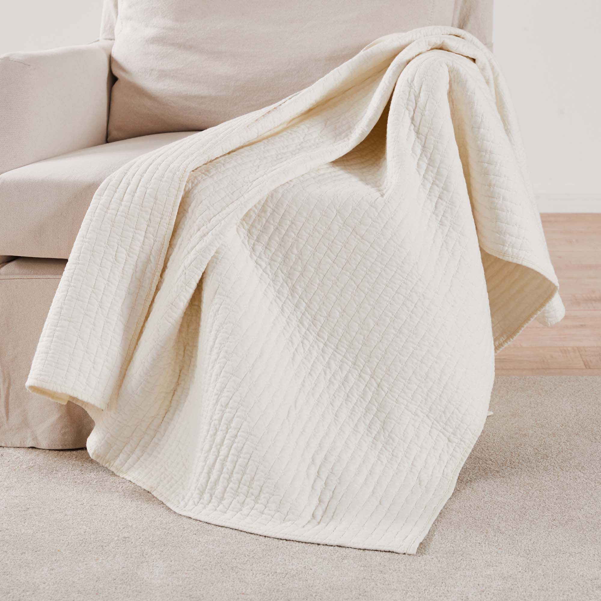 Cross Stitch Quilted Throw