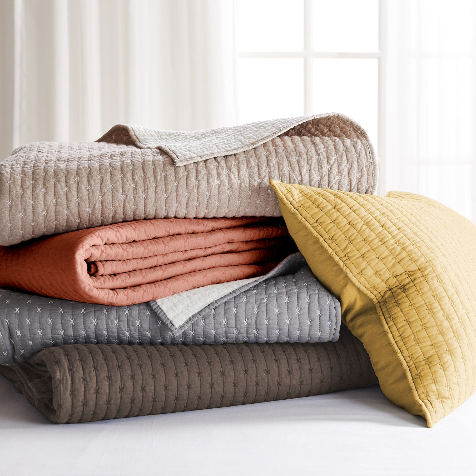 Levtex Home Cross Stitch Quilt Set Quilts