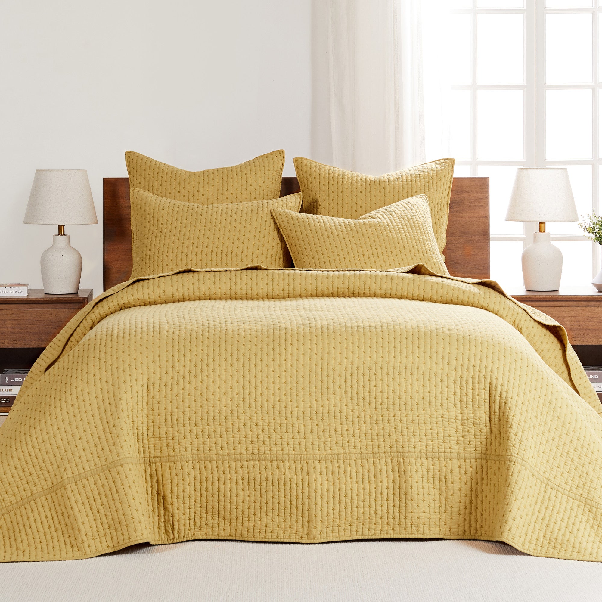 Levtex Home Cross Stitch Bedspread Set Bedspreads