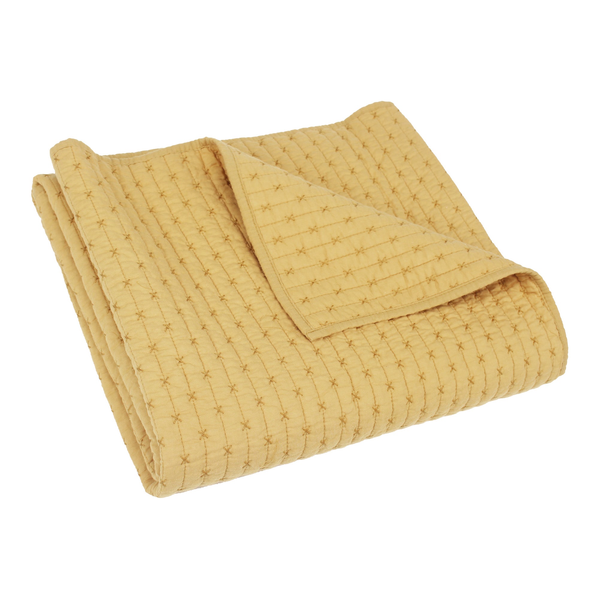 Levtex Home Cross Stitch Quilted Throw Throws