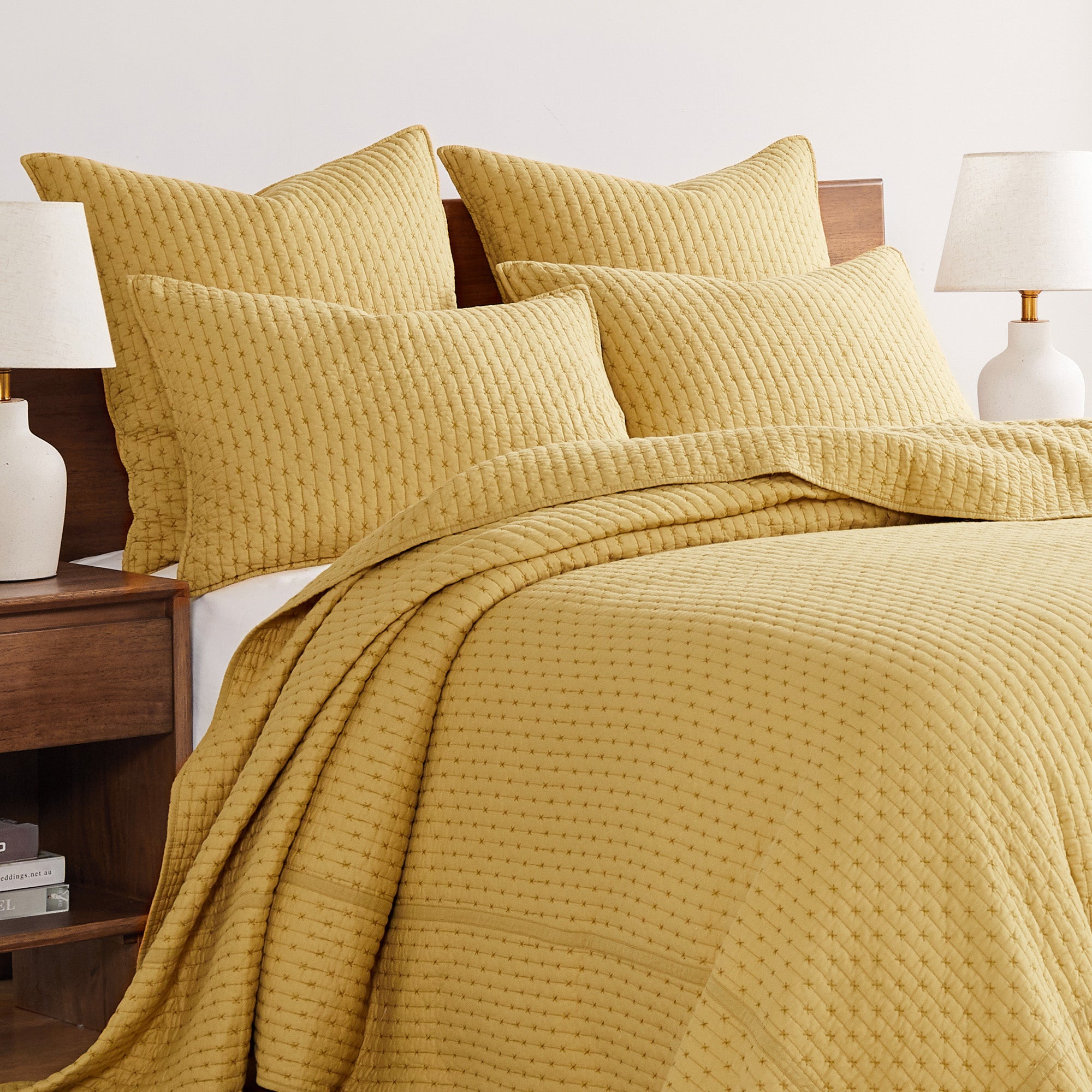 Levtex Home Cross Stitch Euro Sham Set of 2 Euro Shams