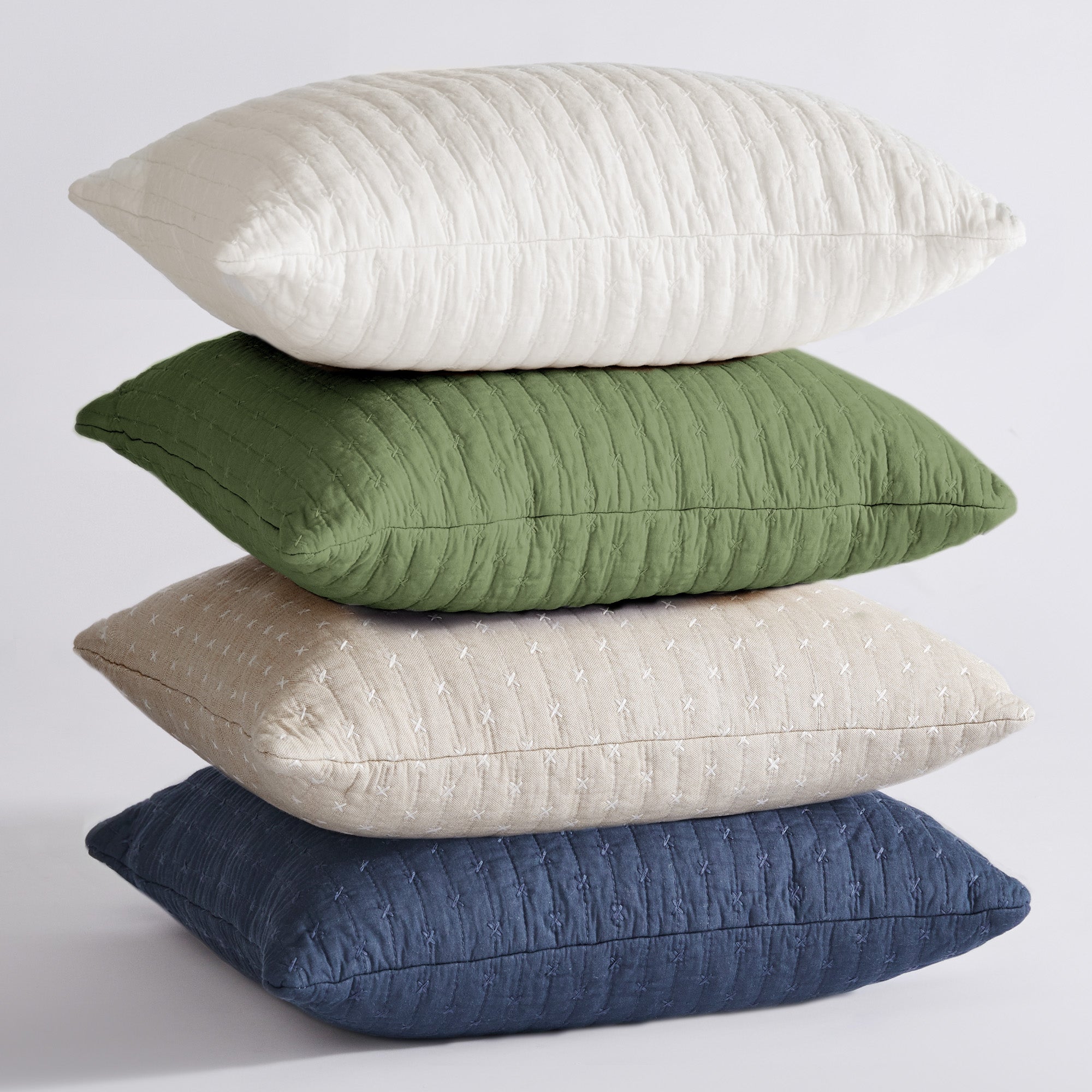 Levtex Home Cross Stitch Square Pillow Decorative Pillows