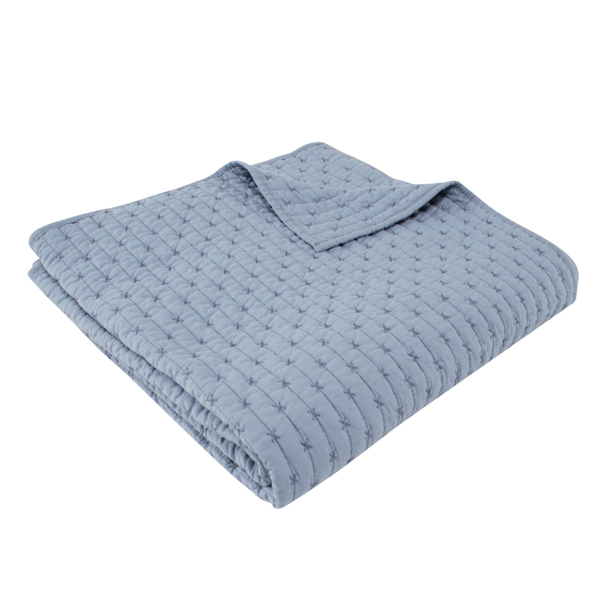 Levtex Home Cross Stitch Quilted Throw Throws