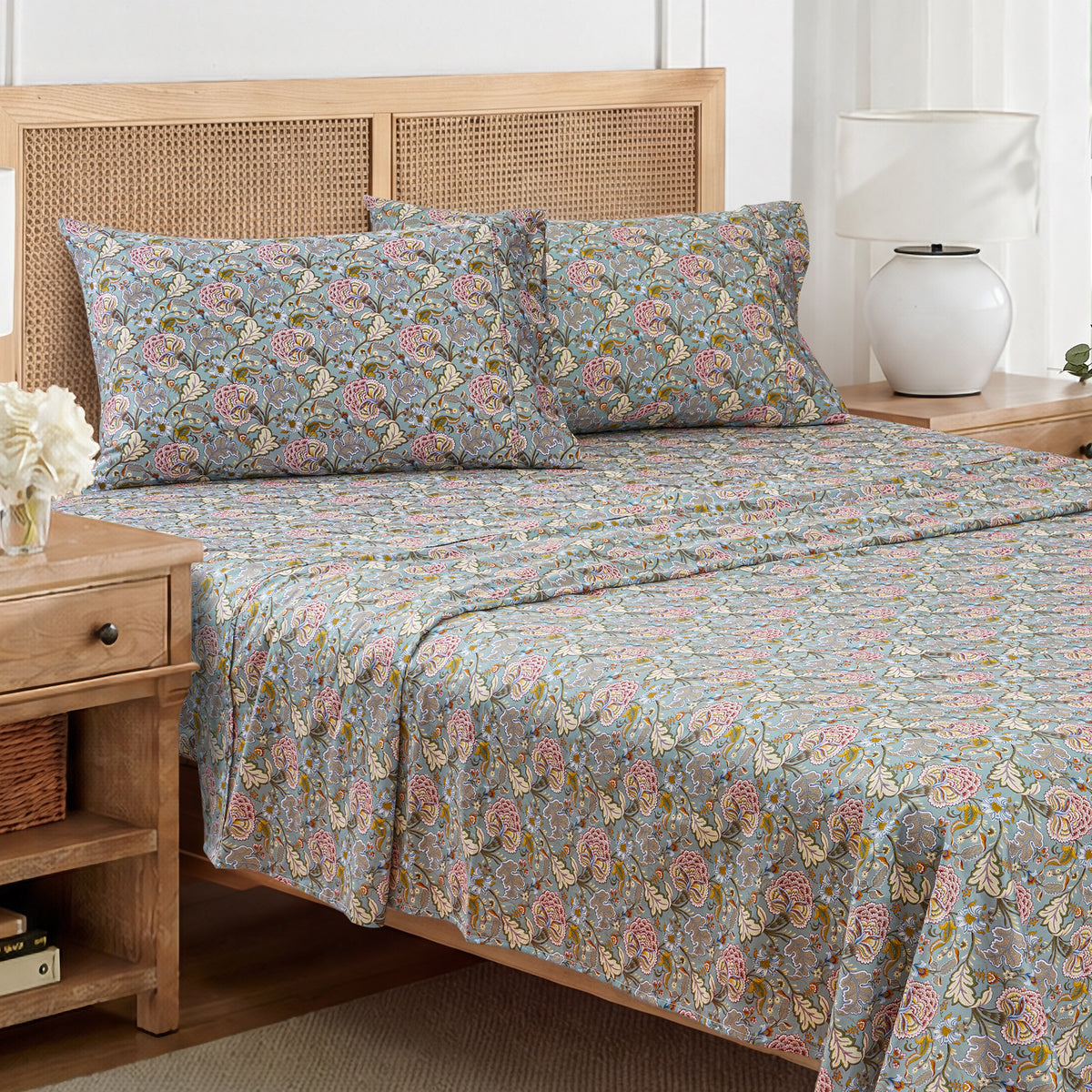 Angelica Cotton Sateen Pillowcase Set