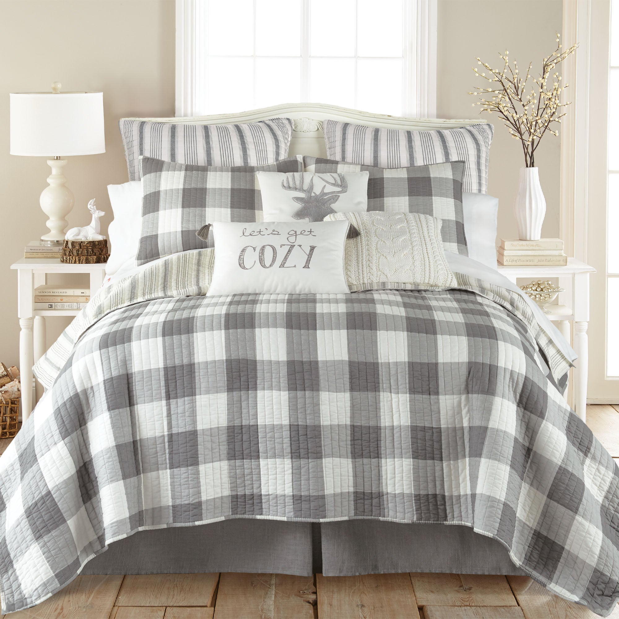 Camden Euro Sham Set of 2 - Quilt back Stripe