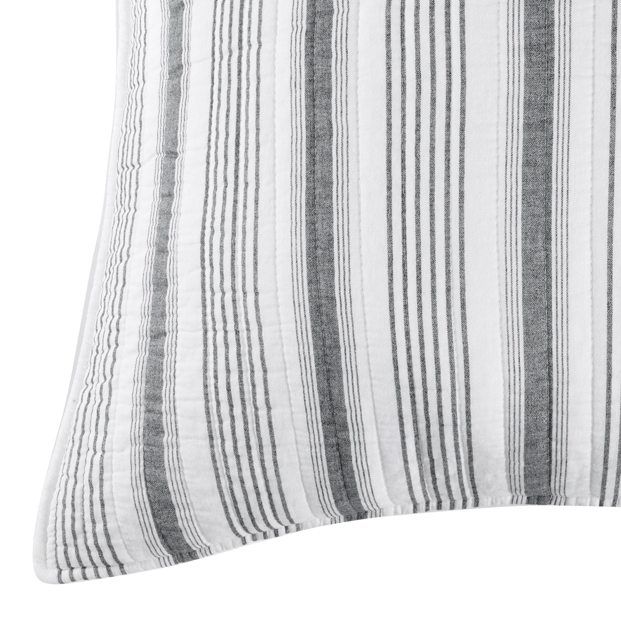 Camden Euro Sham Set of 2 - Quilt back Stripe