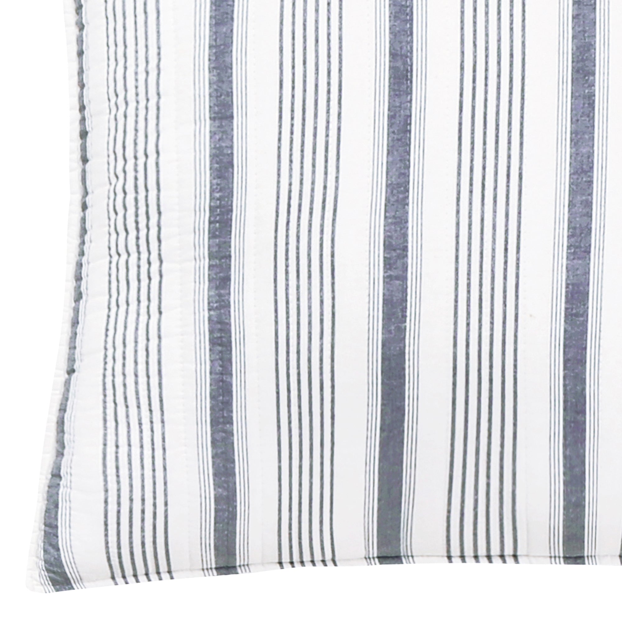 Camden Euro Sham Set of 2 - Quilt back Stripe