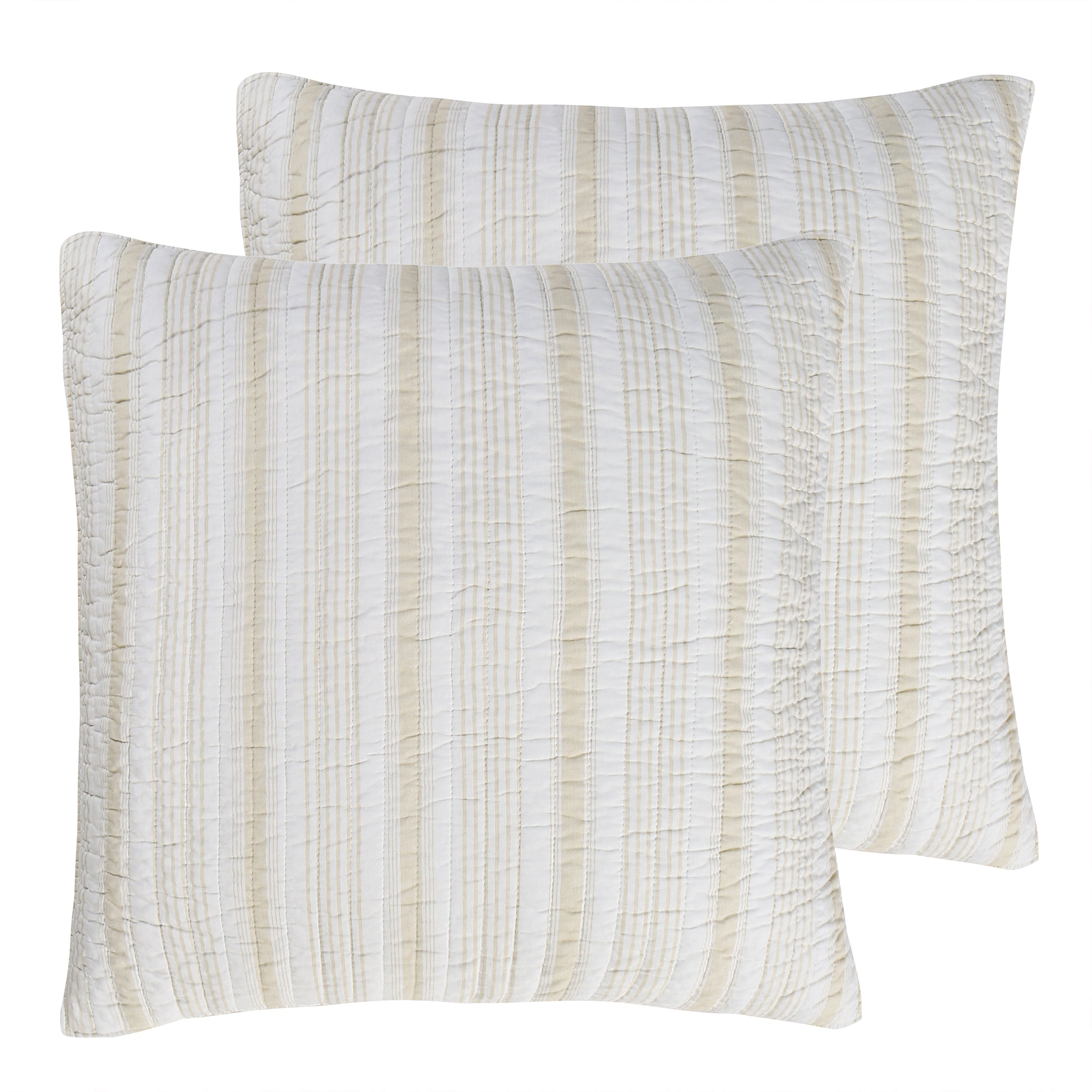 Camden Euro Sham Set of 2 - Quilt back Stripe