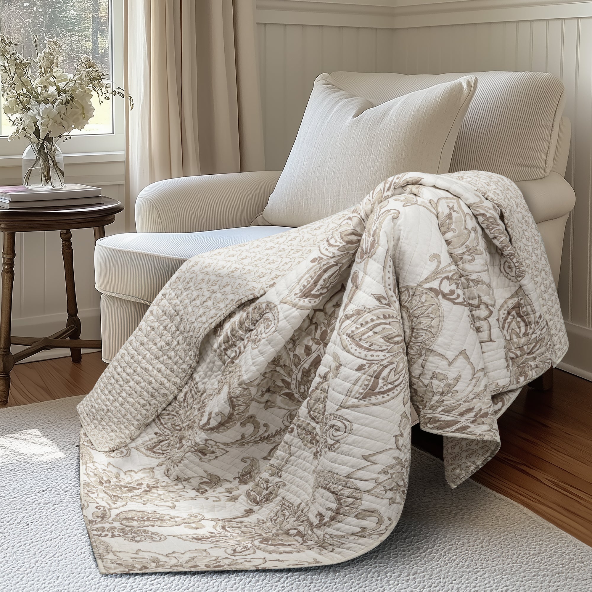 Levtex Home Bennett Quilted Throw Throws
