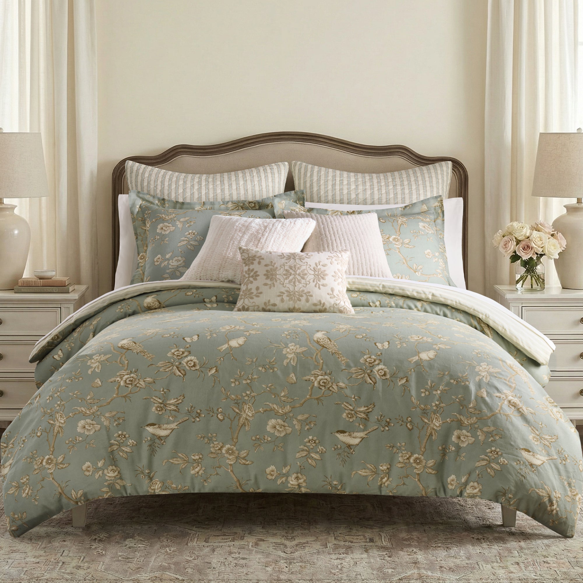 Lyon Teal Comforter Set