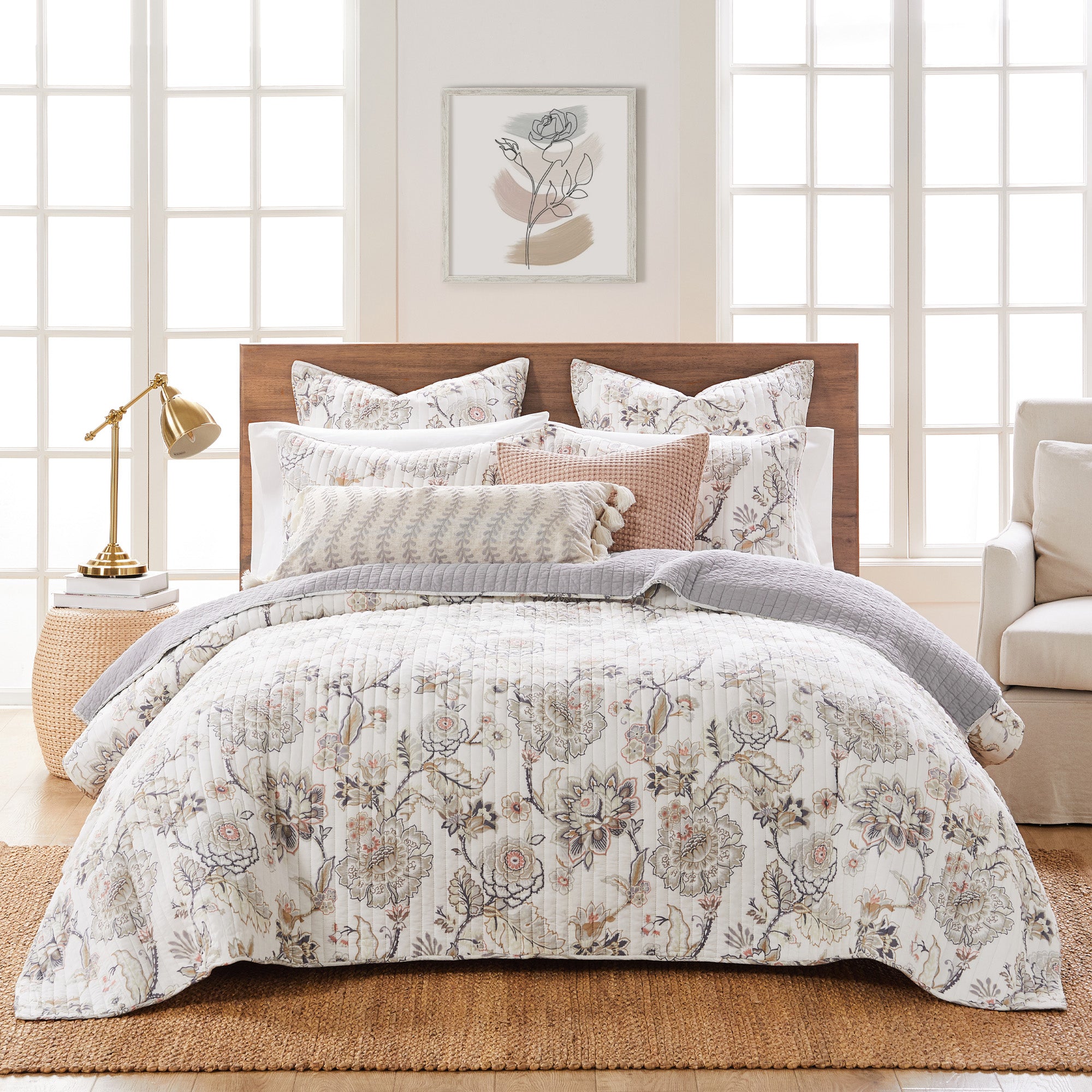 Levtex Home Ophelia Euro Sham Set of 2 Euro Shams