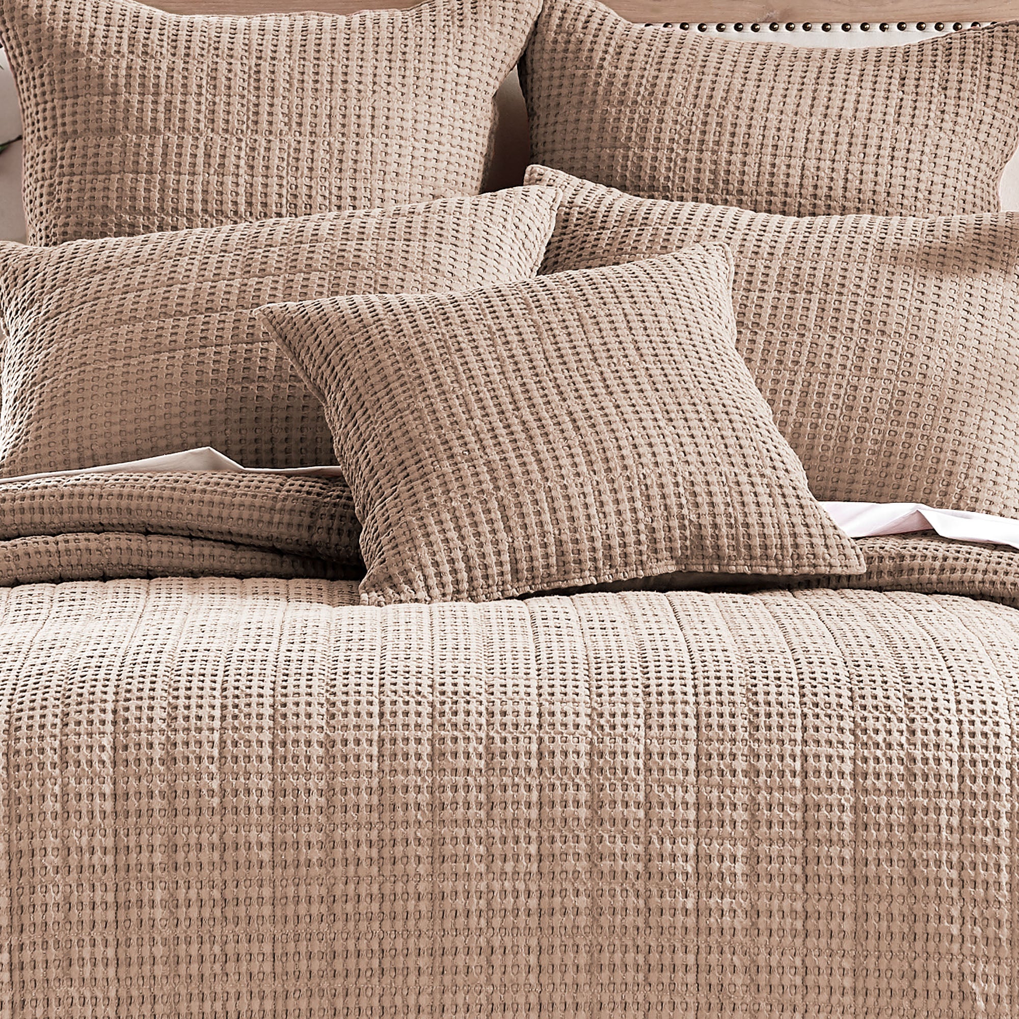 Mills Waffle Square Pillow