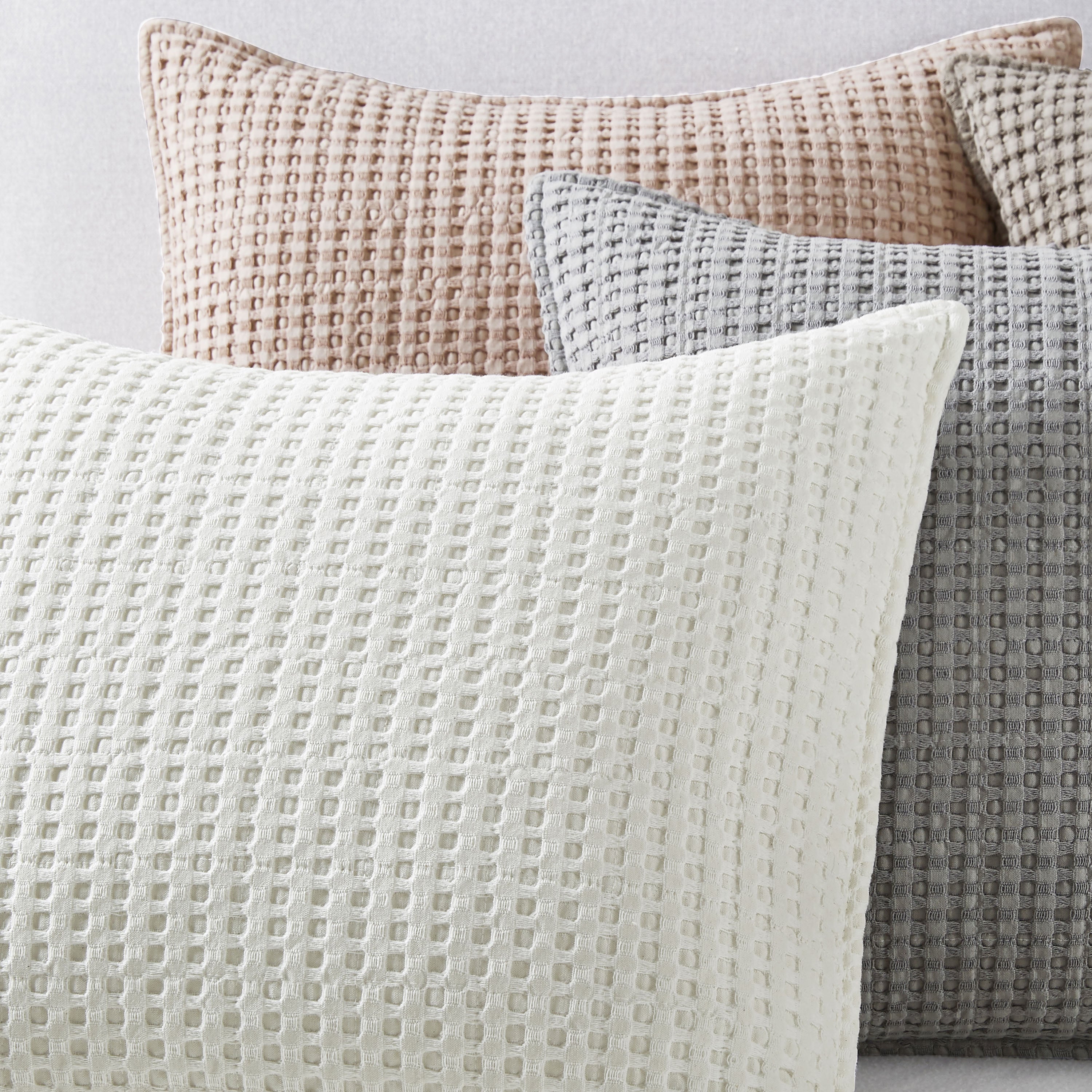 Mills Waffle Square Pillow