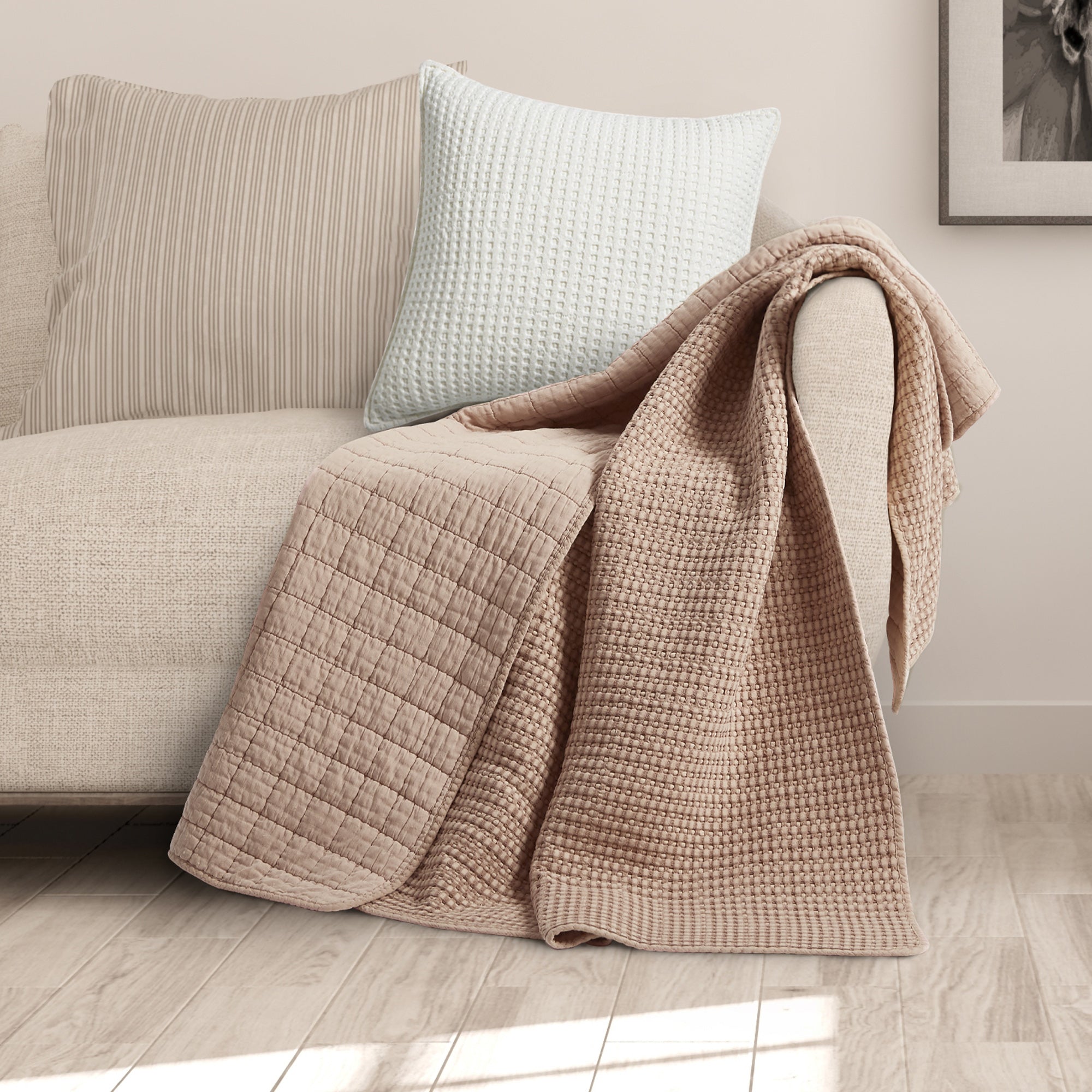 Levtex Home Mills Waffle Quilted Throw Throws