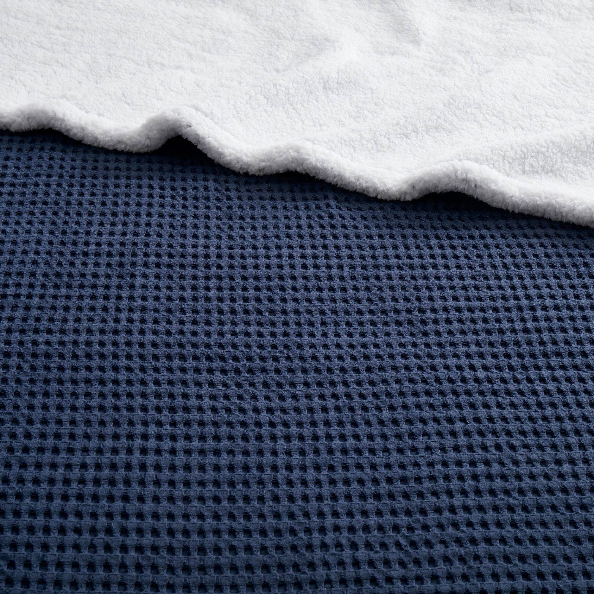 Mills Waffle Sherpa Throw - Levtex Home