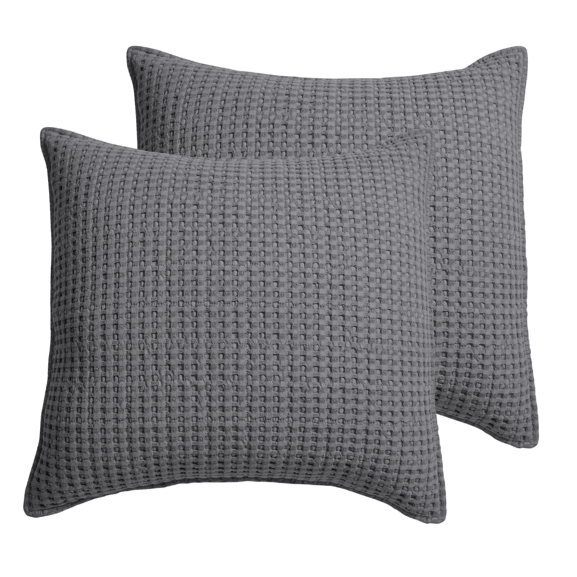 Levtex Home Mills Waffle Euro Sham Set of 2 Euro Shams