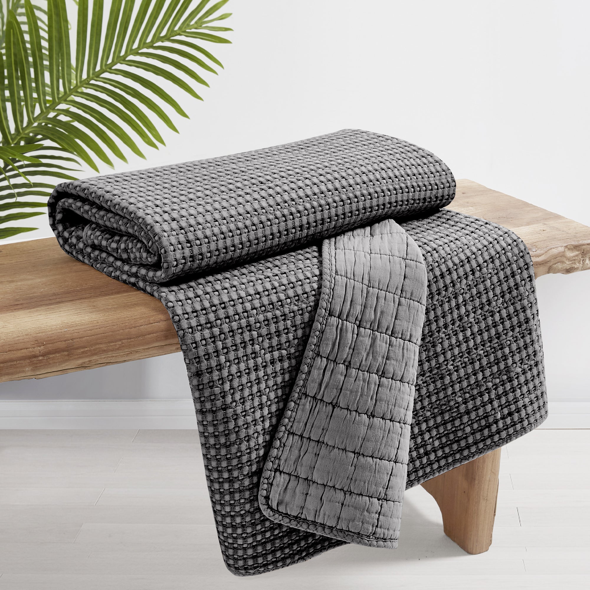 Levtex Home Mills Waffle Quilted Throw Throws