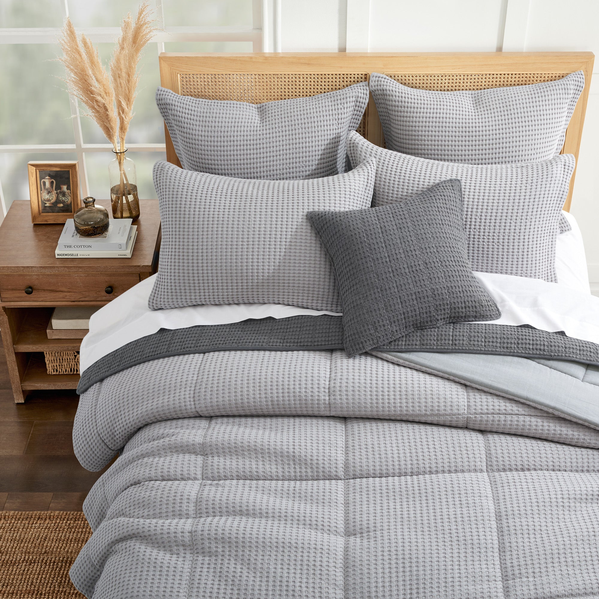 Levtex Home Mills Waffle Euro Sham Set of 2 Euro Shams