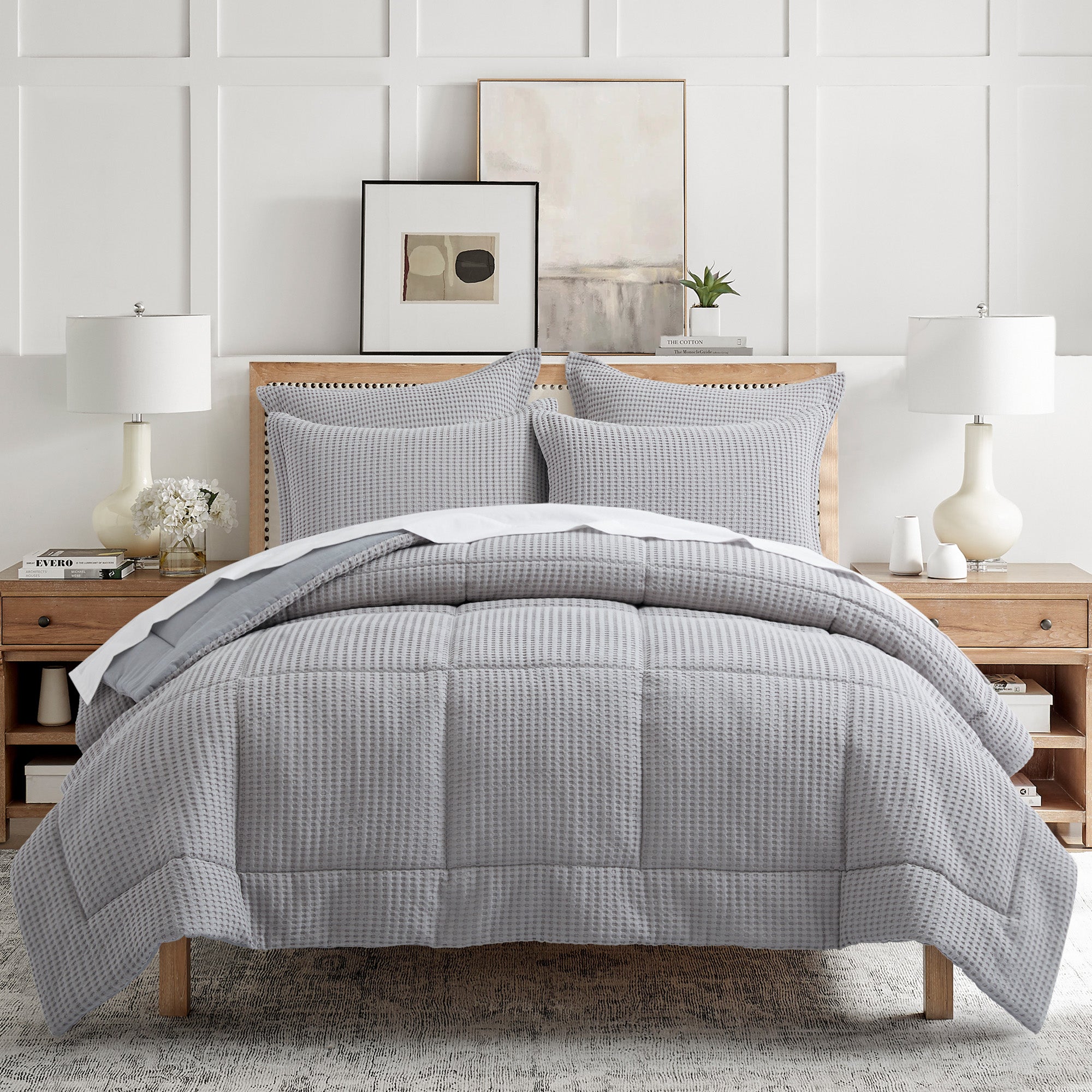 Levtex Home Mills Waffle Euro Sham Set of 2 Euro Shams