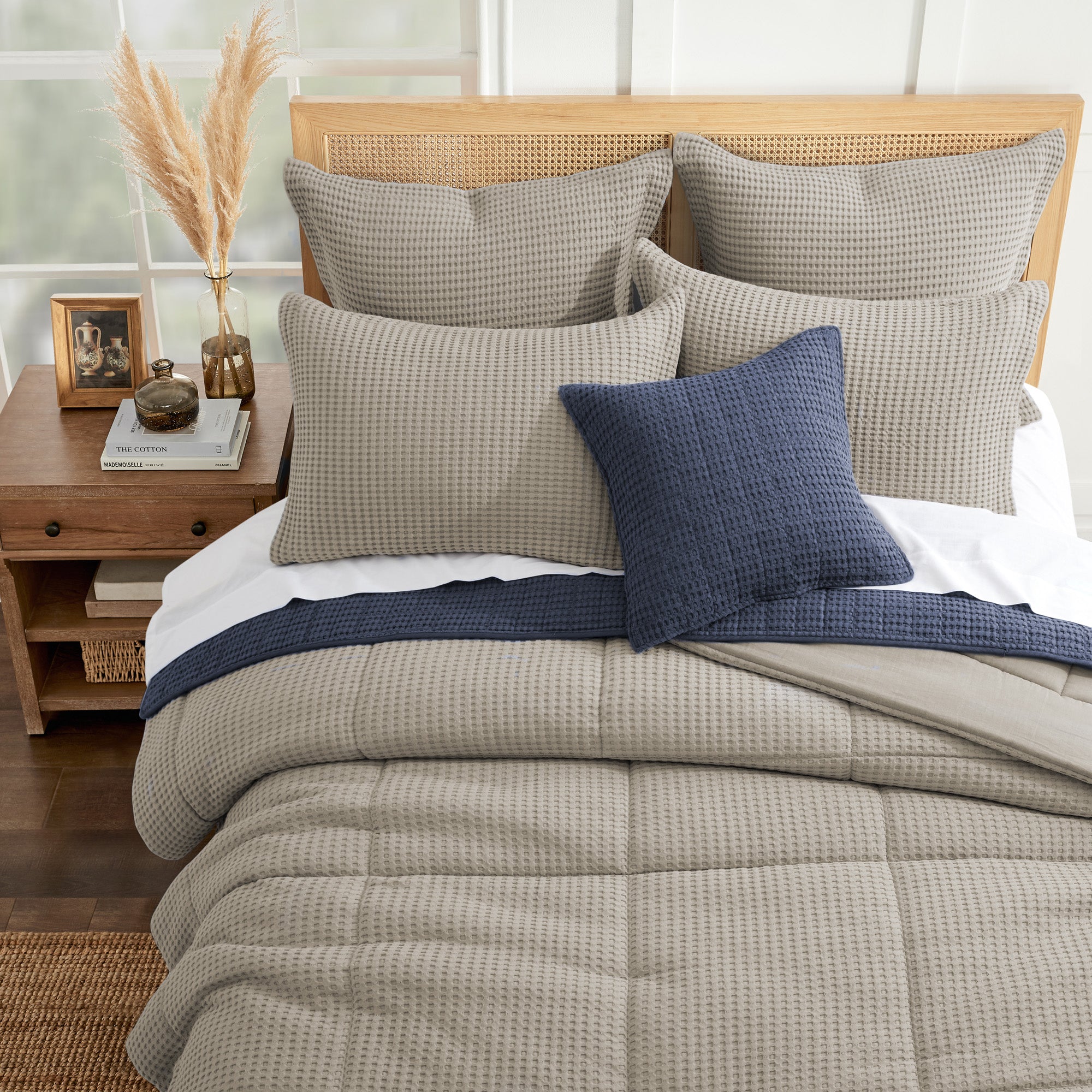 Levtex Home Mills Waffle Euro Sham Set of 2 Euro Shams