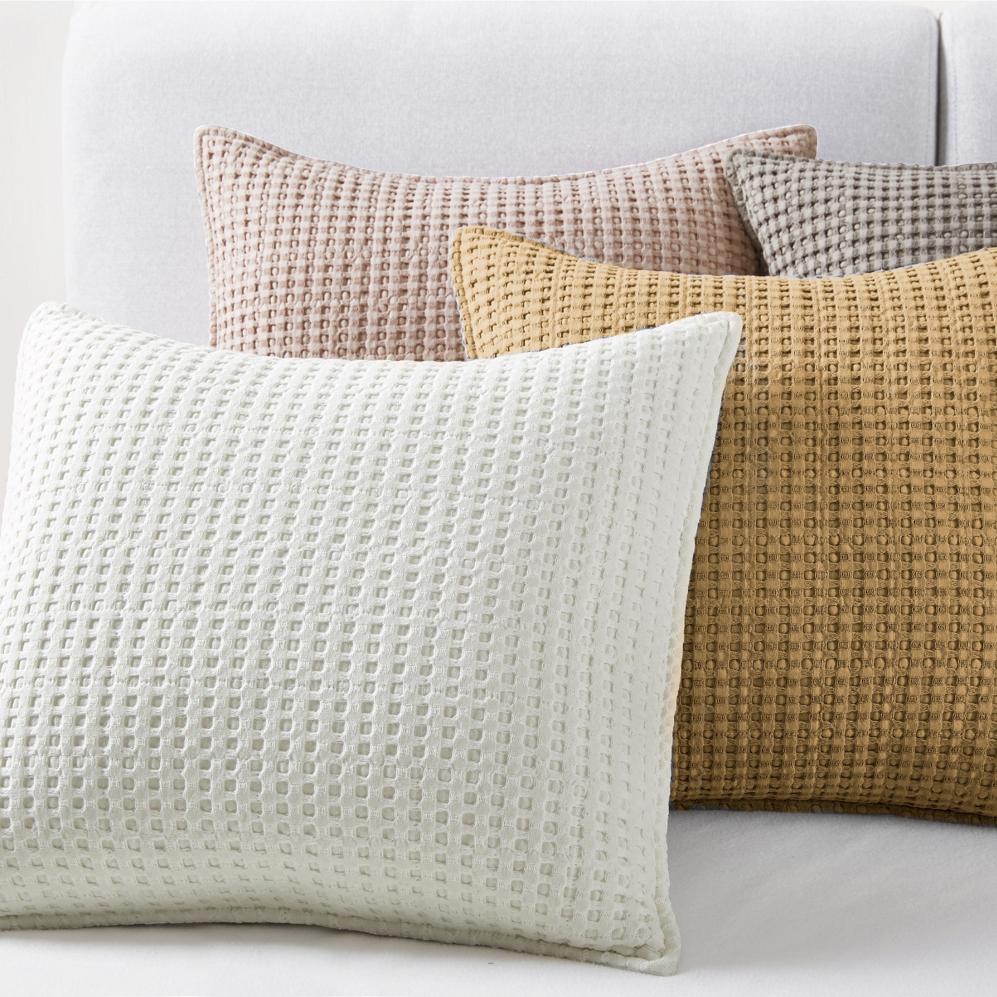 Levtex Home Mills Waffle Square Pillow Decorative Pillows