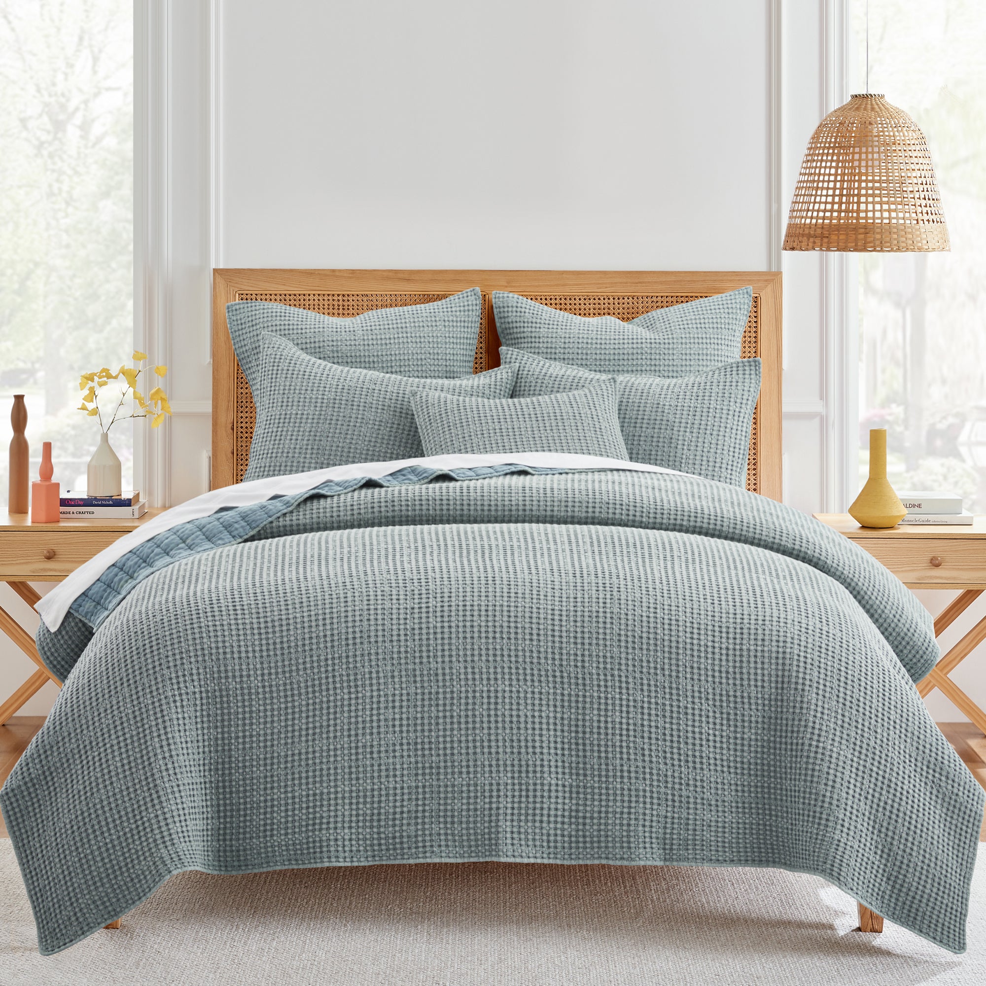 Mills Waffle Square Pillow